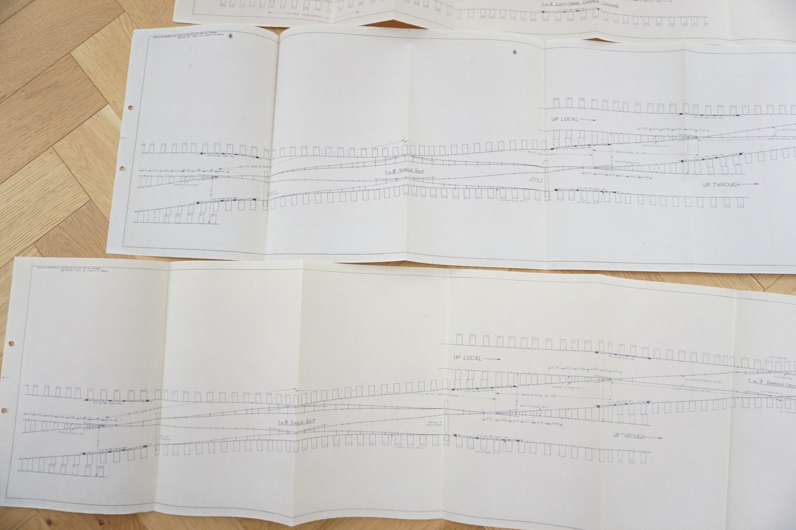 1960s Reprint Southern Region Railway Point Arrangements Diagrams x4