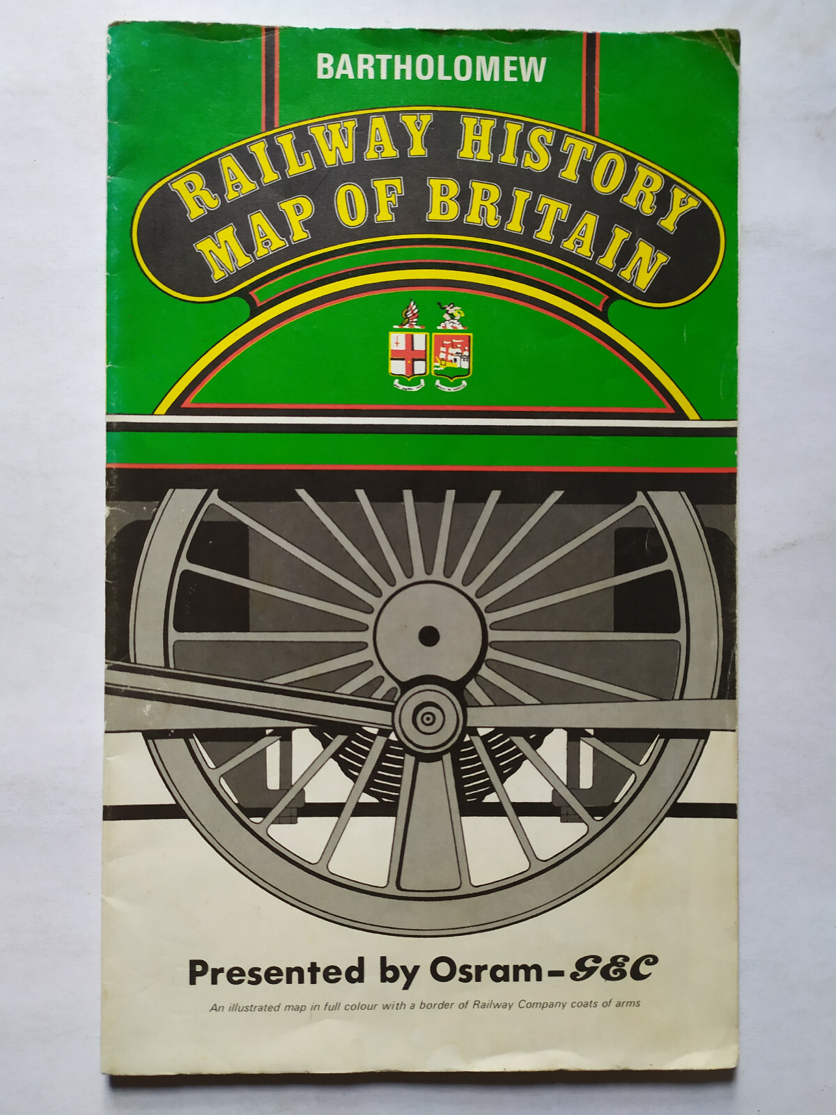 Railway History Map of Britain Bartholomew Osram GEC Promo