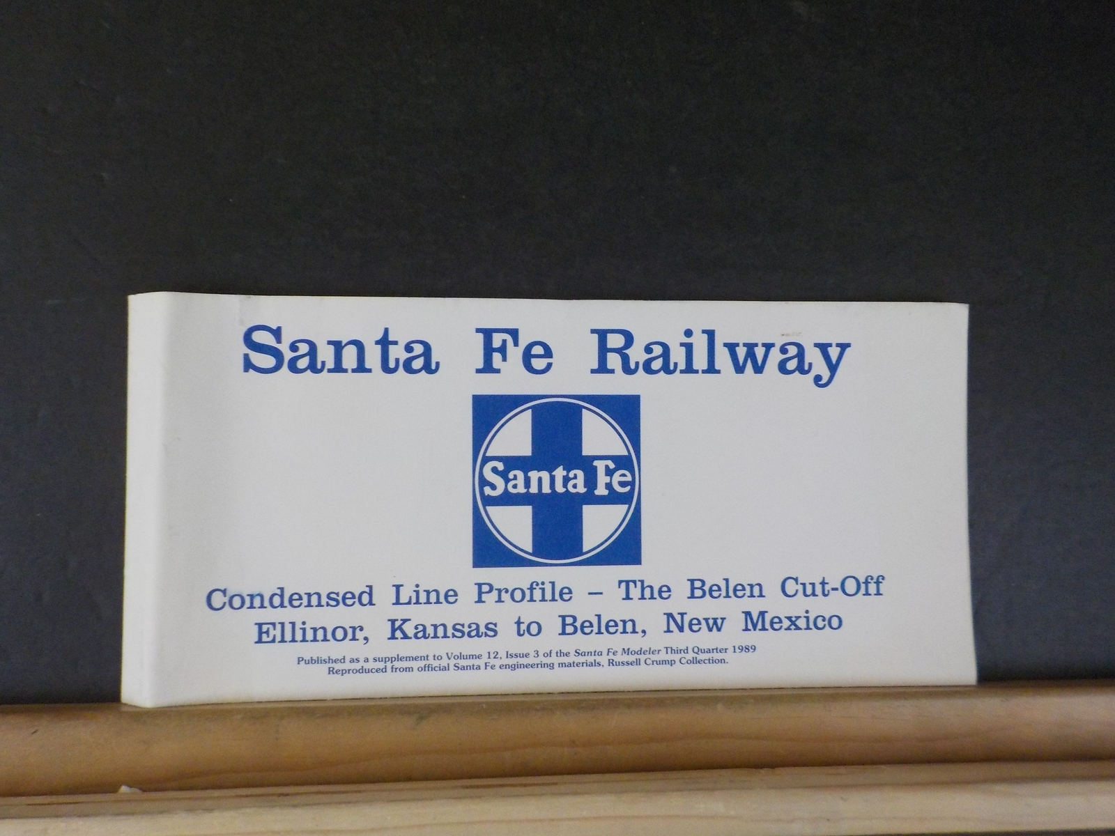 Santa Fe Railway Condensed Line Profile The Belen cut-off
