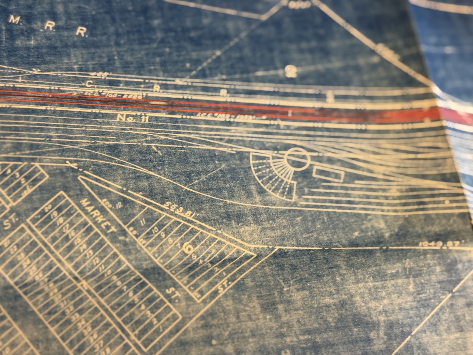 Chicago Peoria St. Louis Right of Way Track Map C P&St L RR 1919 Springfield Ill