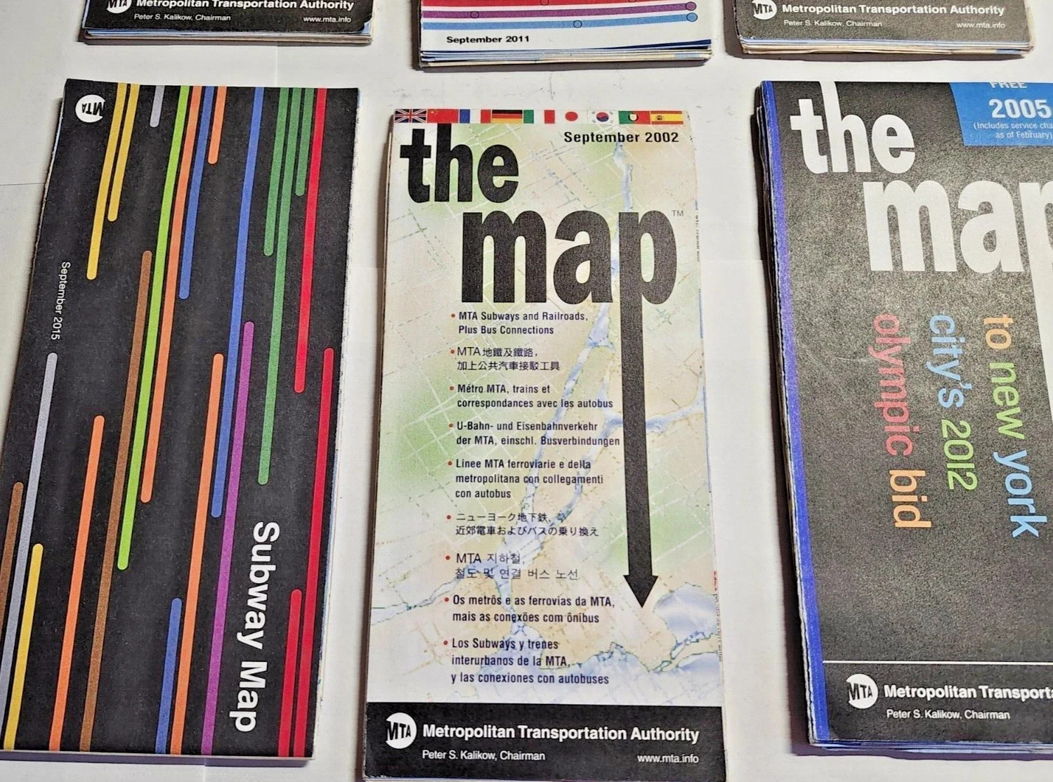 Lot of 8 New York City Subway Map Transit Railroad LIRR Vintage 1990s 2000s