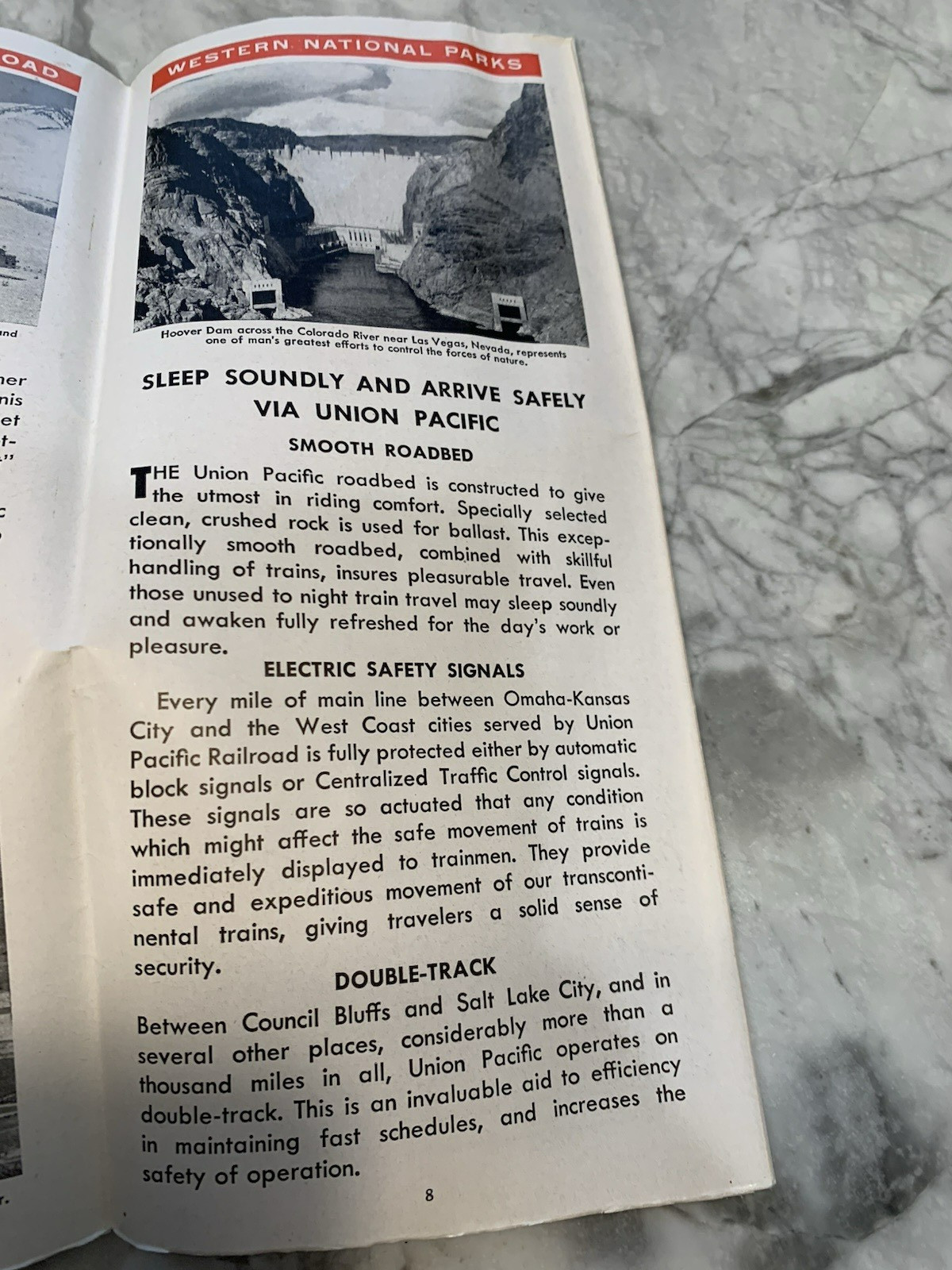 Vintage Map Of The United States Union Pacific Railroad Brochure Pamphlet