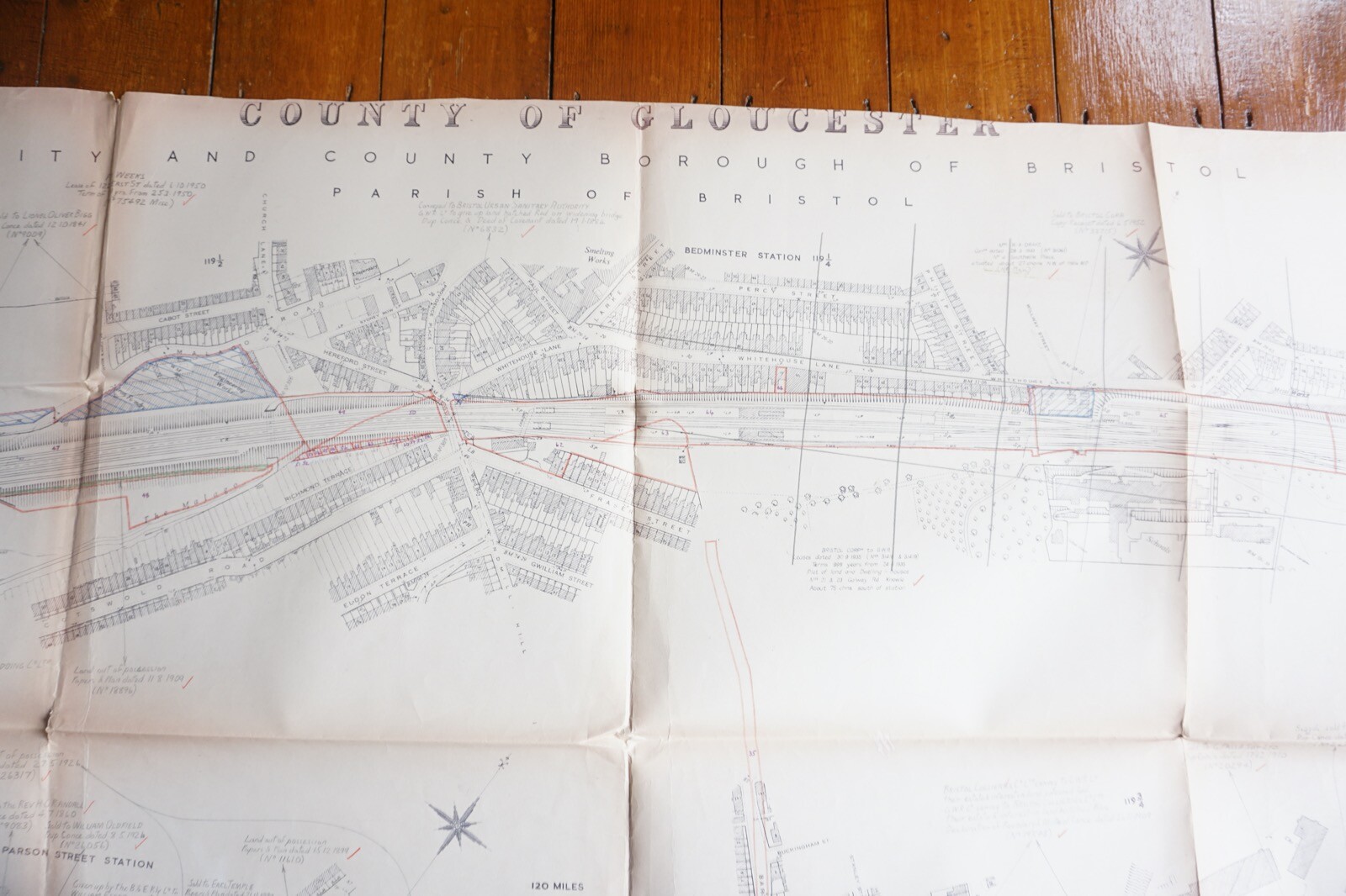 c1960s Bristol Malago Vale Bedminster Stn Railway Map British Rail Western Reg