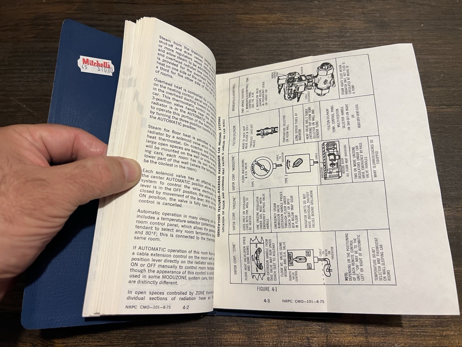 Amtrak Passenger Car Equipment Operation Handbook Diagrams 1975 NRPC CMO-101