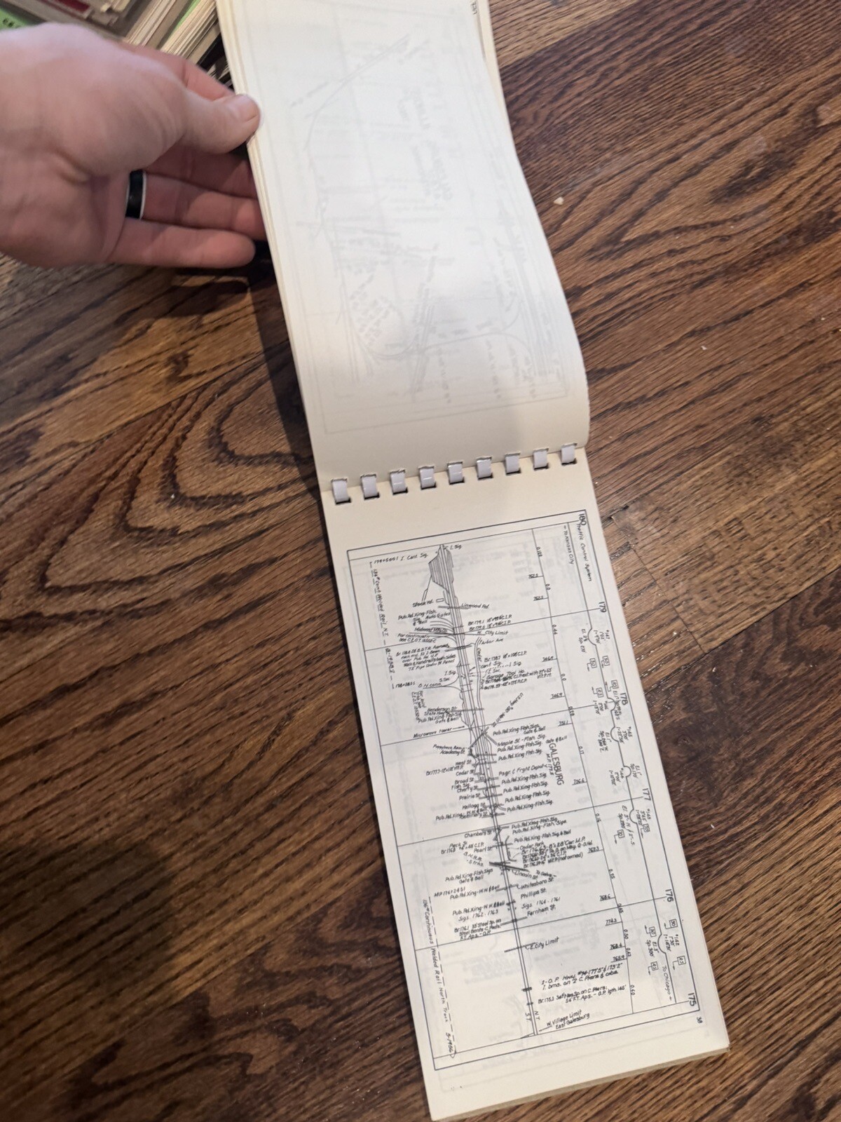 ATSF Santa Fe Railroad System Track Chart Binder 1 1972 Chicago To Kansas City