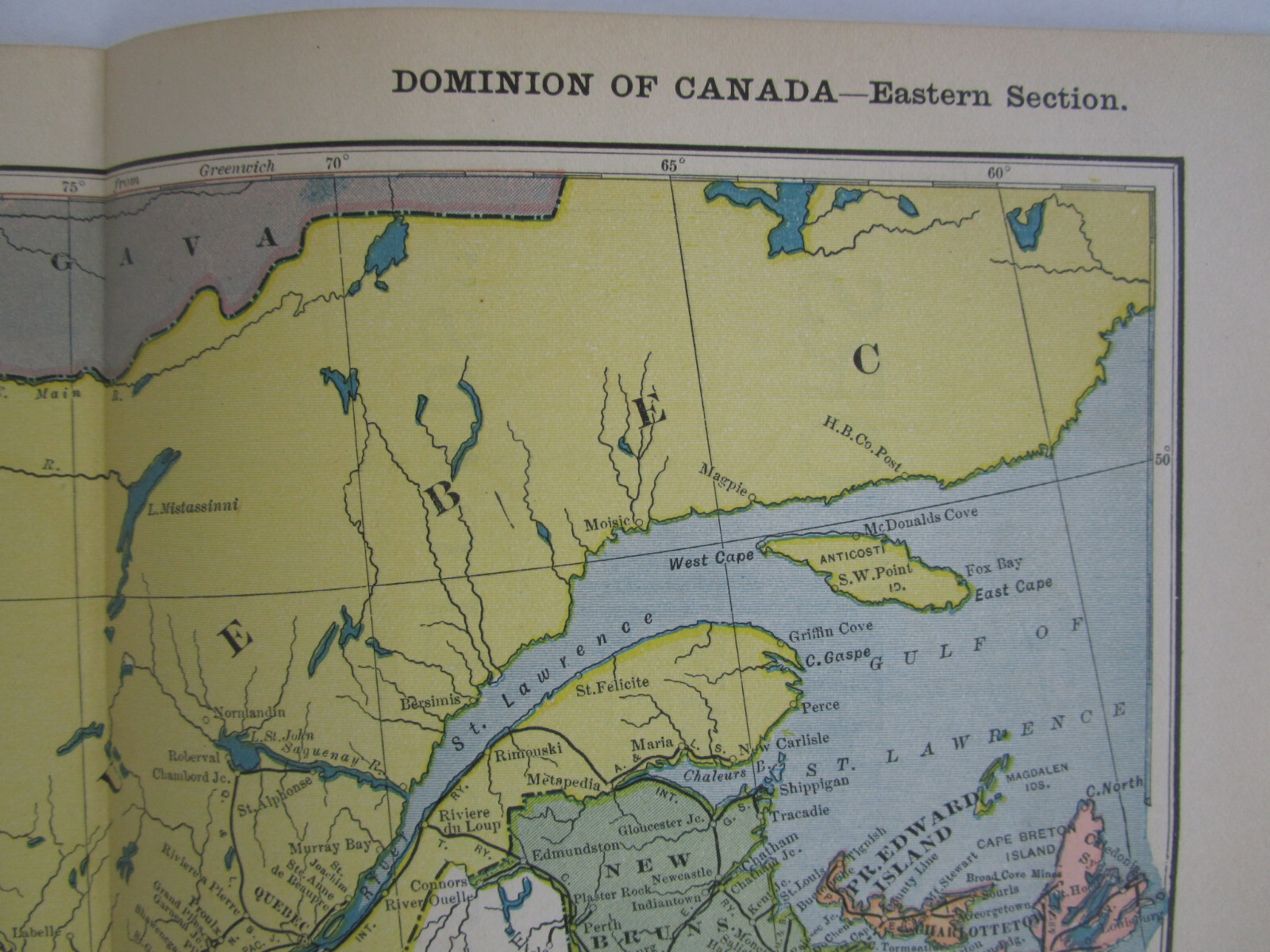 2 CANADA DATED 1904 Poor’s Manual Railroad Maps. EASTERN + WESTERN Sections