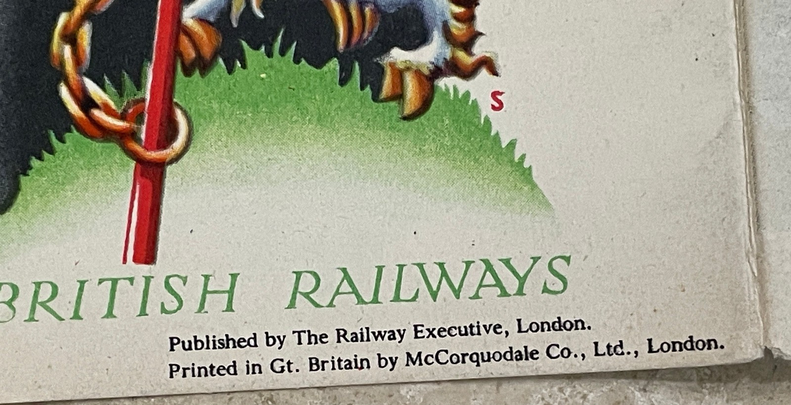 Vintage British Rail Map of the British Isles. Circa 1960s. Unfolded-24″ by 28″
