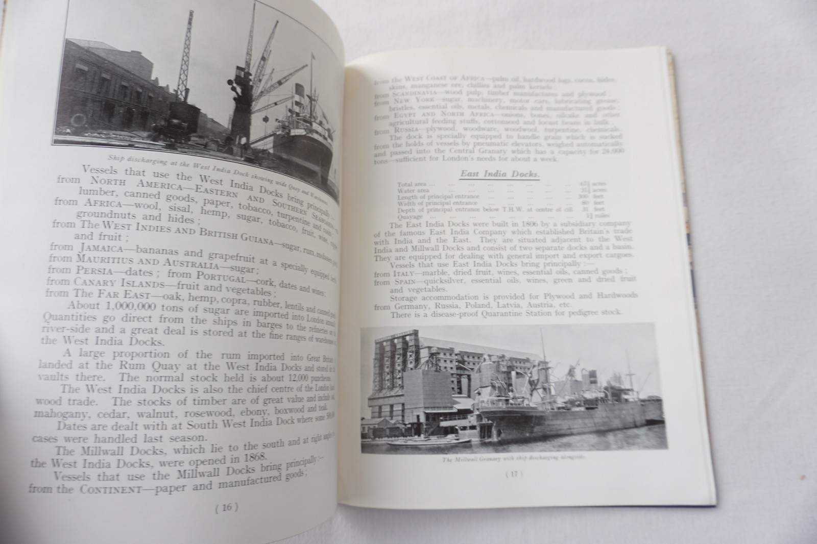 1936 Port of London Publicity Book & Map of Docks River Thames India Tilbury