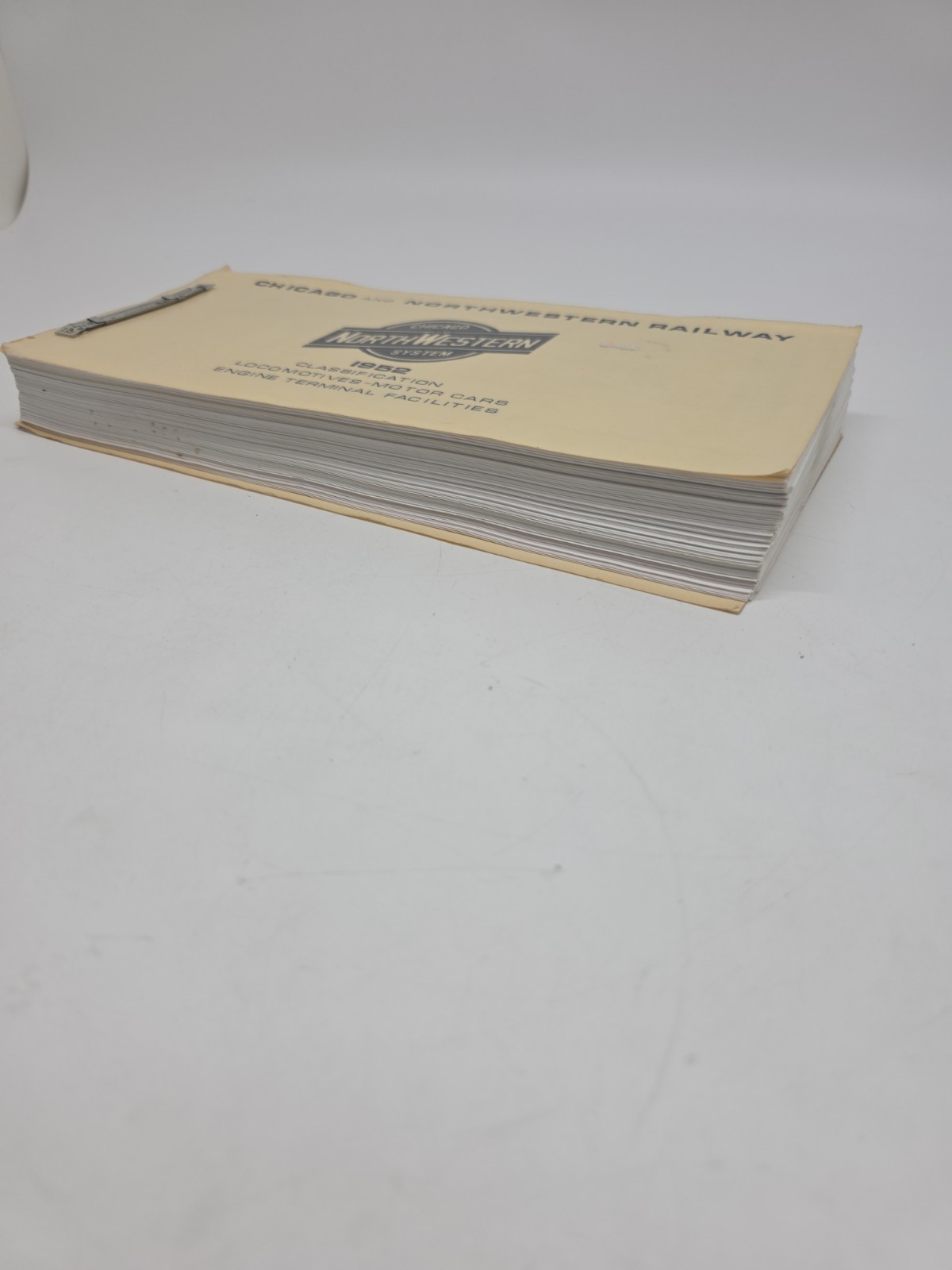 CHICAGO NORTH WESTERN RAILROAD LOCOMOTIVE BOOKLET PRINT DATA BLUEPRINT 1952
