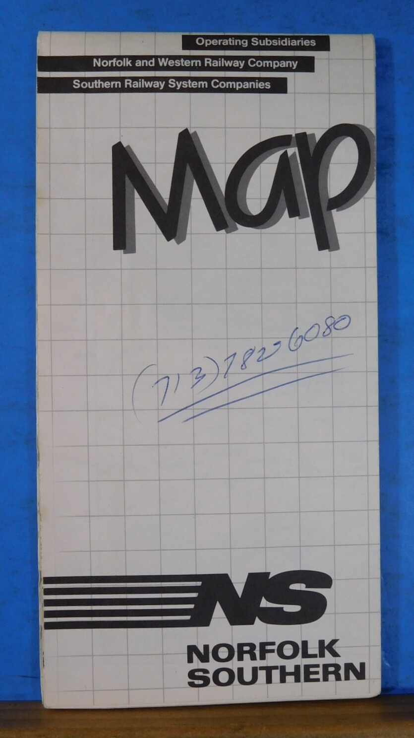 Map Norfolk Southern Operating subsidiaries 1983 NS