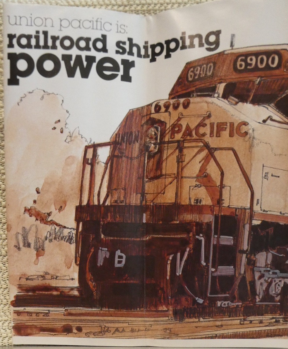 Railroad Map Union Pacific Railroad Map 1978