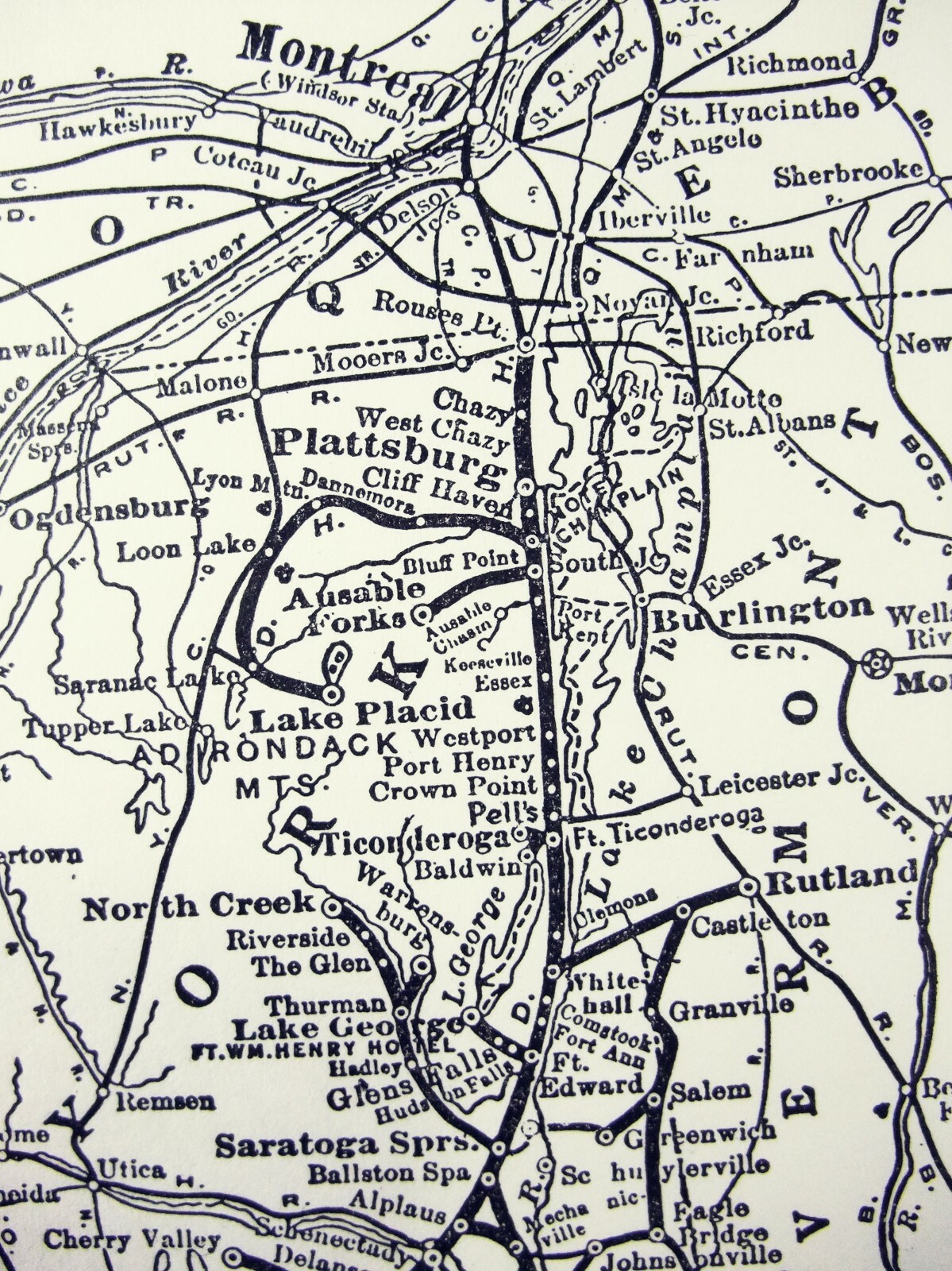 Delaware & Hudson Railroad – Original 1941 System Map. Railway