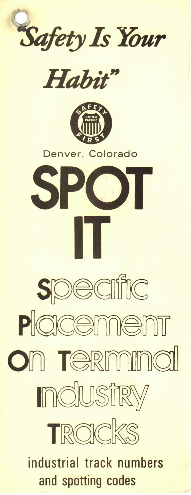Union Pacific “SPOT-IT” Books – Zones 1-13 – Denver Colorado – PDF File on DVD