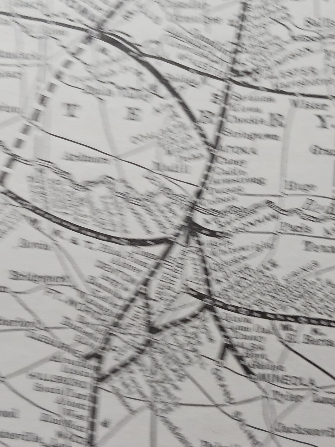 ~1904 Train Route Map MISSOURI KANSAS & TEXAS RAILWAY Vintage Railroad MK&T line