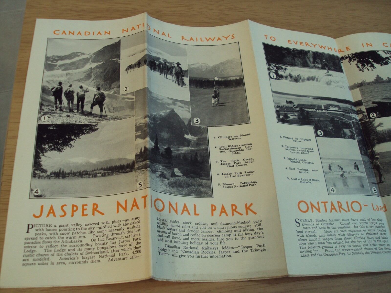 1931 ‘TOURIST’S MAP’ of CANADA~Canadian National RAILWAYS~West Indies/BERMUDA~