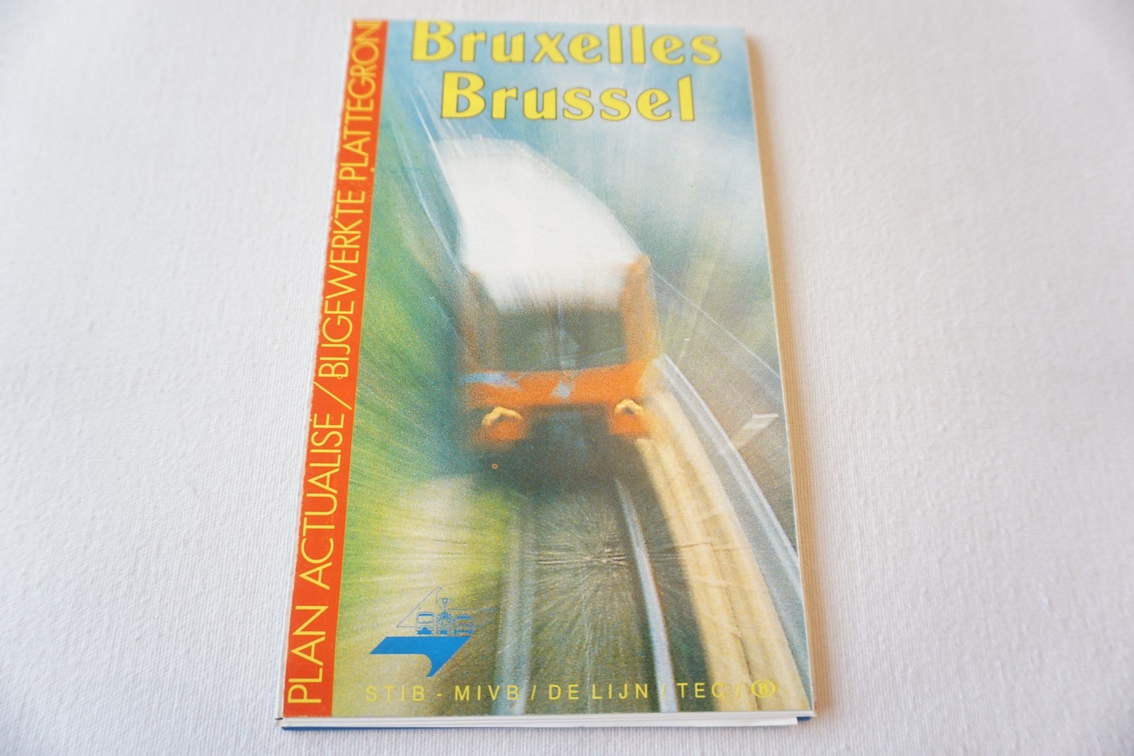 May 1991 Belgium Brussels Tram Tramways Railway Bus Map