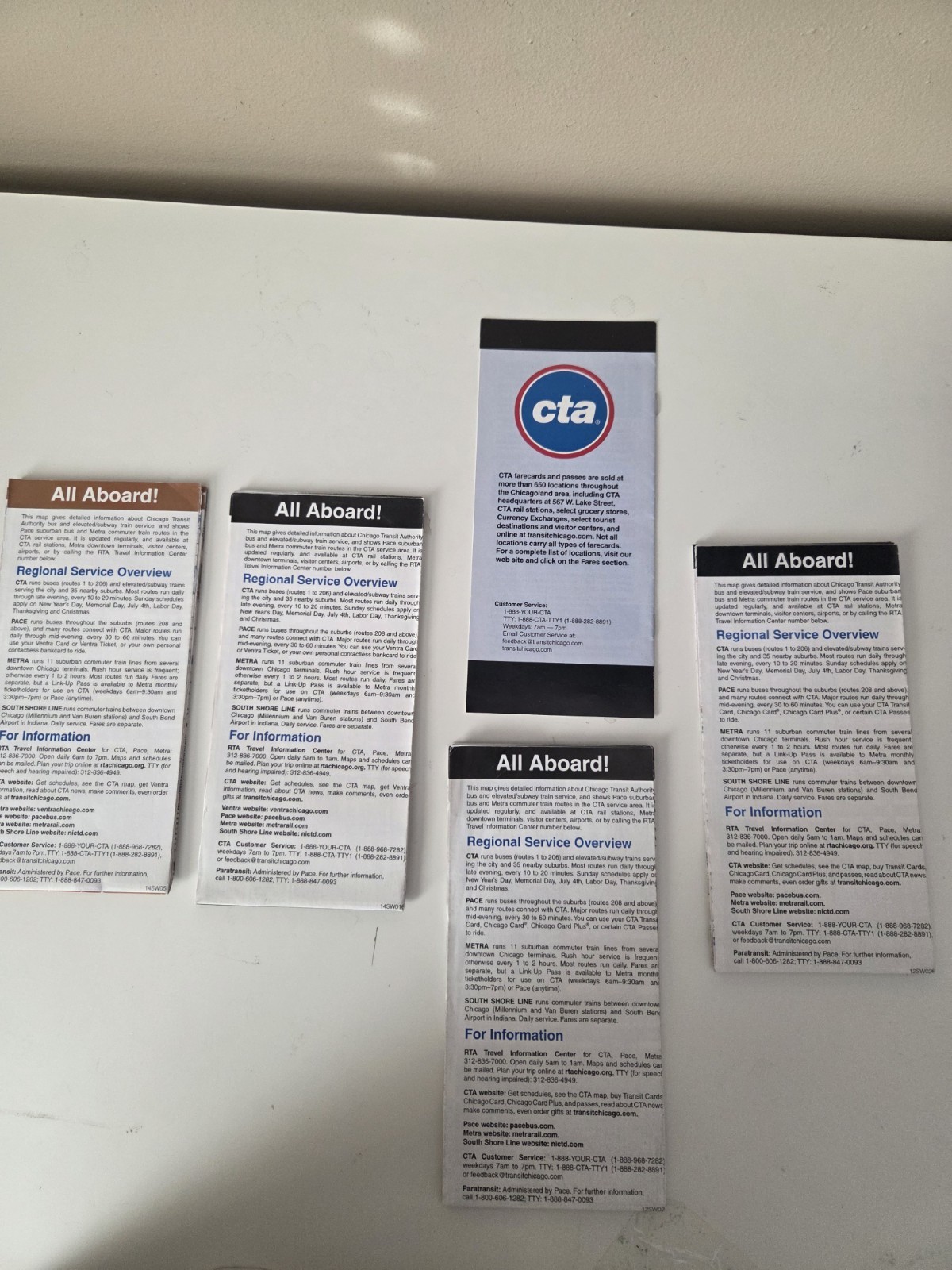 Chicago Transit Authority (CTA) Bus & Rail Maps 2012, 13, 14, 15 +CTA Fares 2013