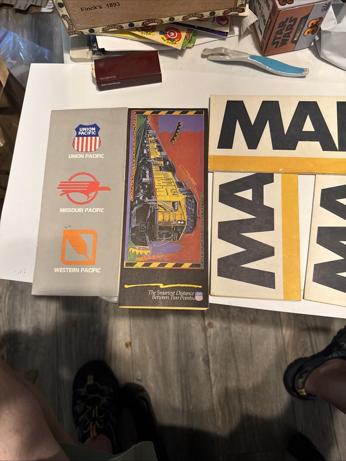 Union Pacific Missouri Pacific western Pacific map lot 8 Maps Railroad Train