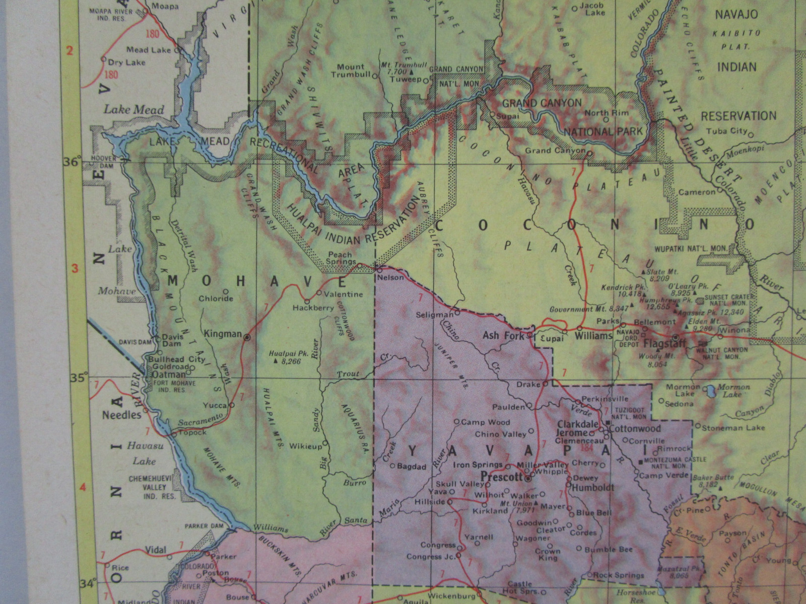 AZ AL 1959 ARIZONA Topographic RAILROAD Map APACHE RR ~or~ ALABAMA. TUSKEGEE RR