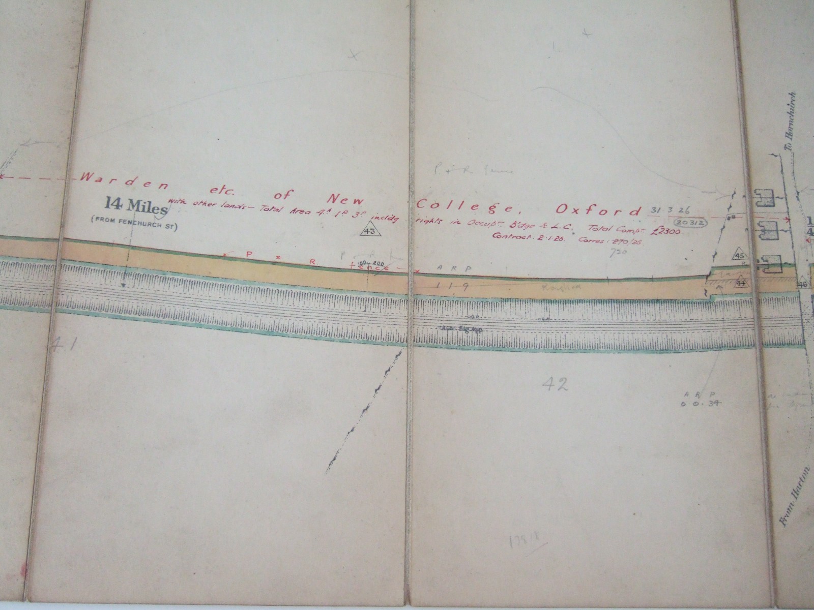 BARKING AND UPMINSTER WIDENING original Engineering Plan. 1920s/30s. LMS. VGC.