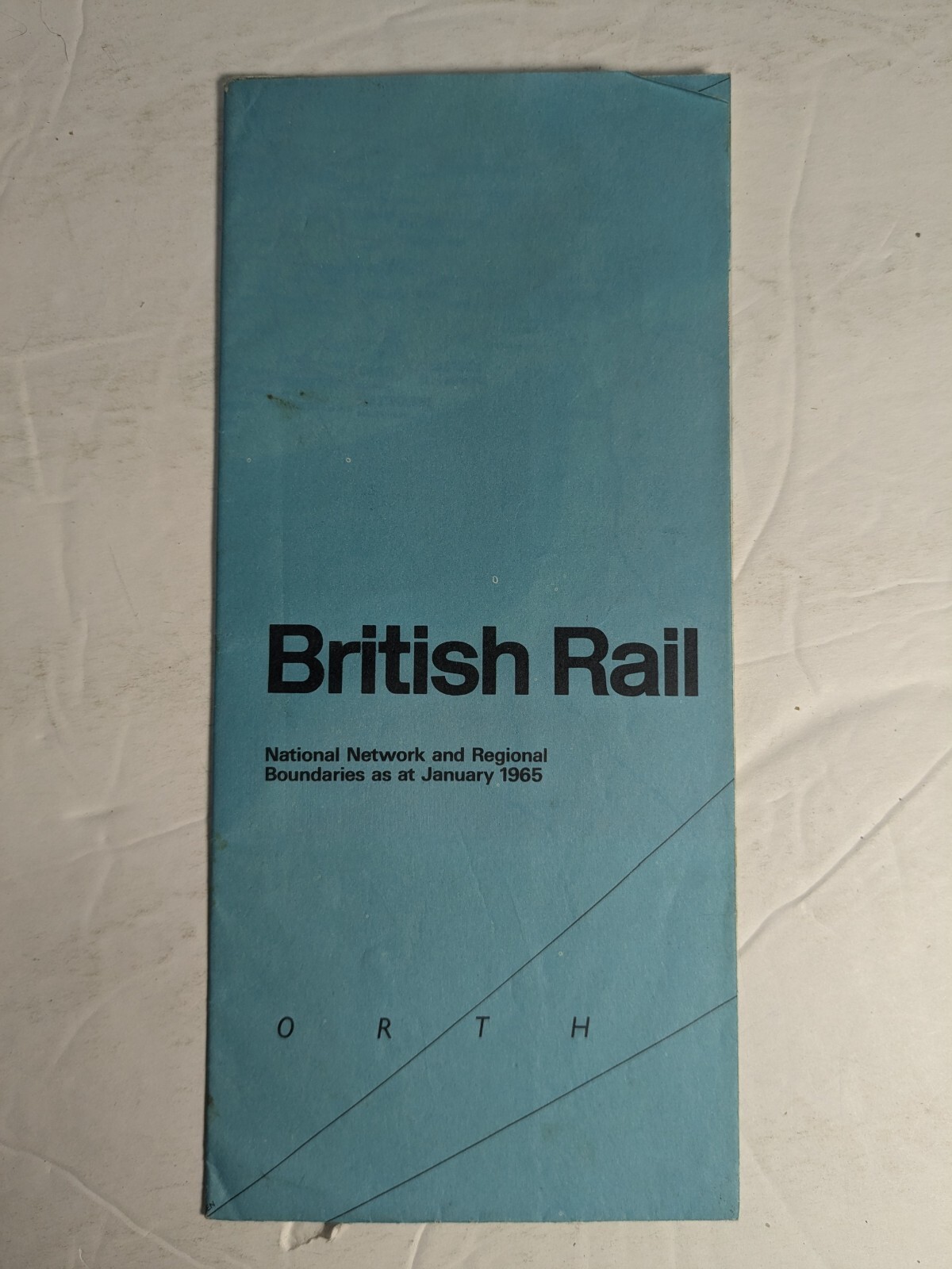 January 1965 British Rail Map Poster Railway Railroad
