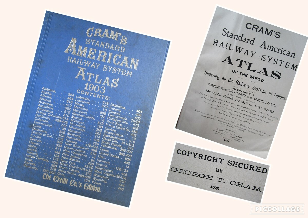PA 1903 WESTERN PENNSYLVANIA Cram STEAM / INTERURBAN ELECTRIC RAILROAD Map