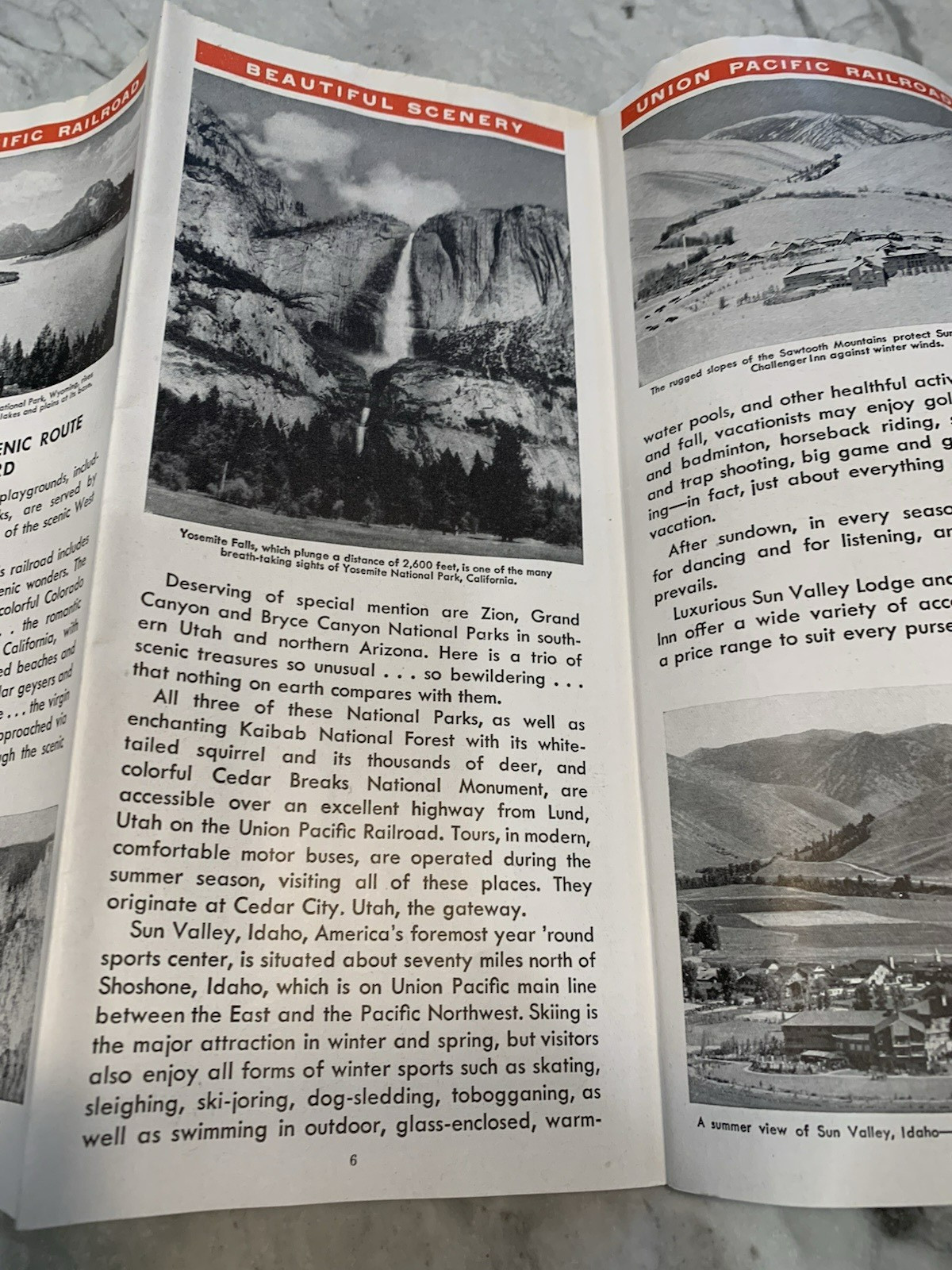 Vintage Map Of The United States Union Pacific Railroad Brochure Pamphlet