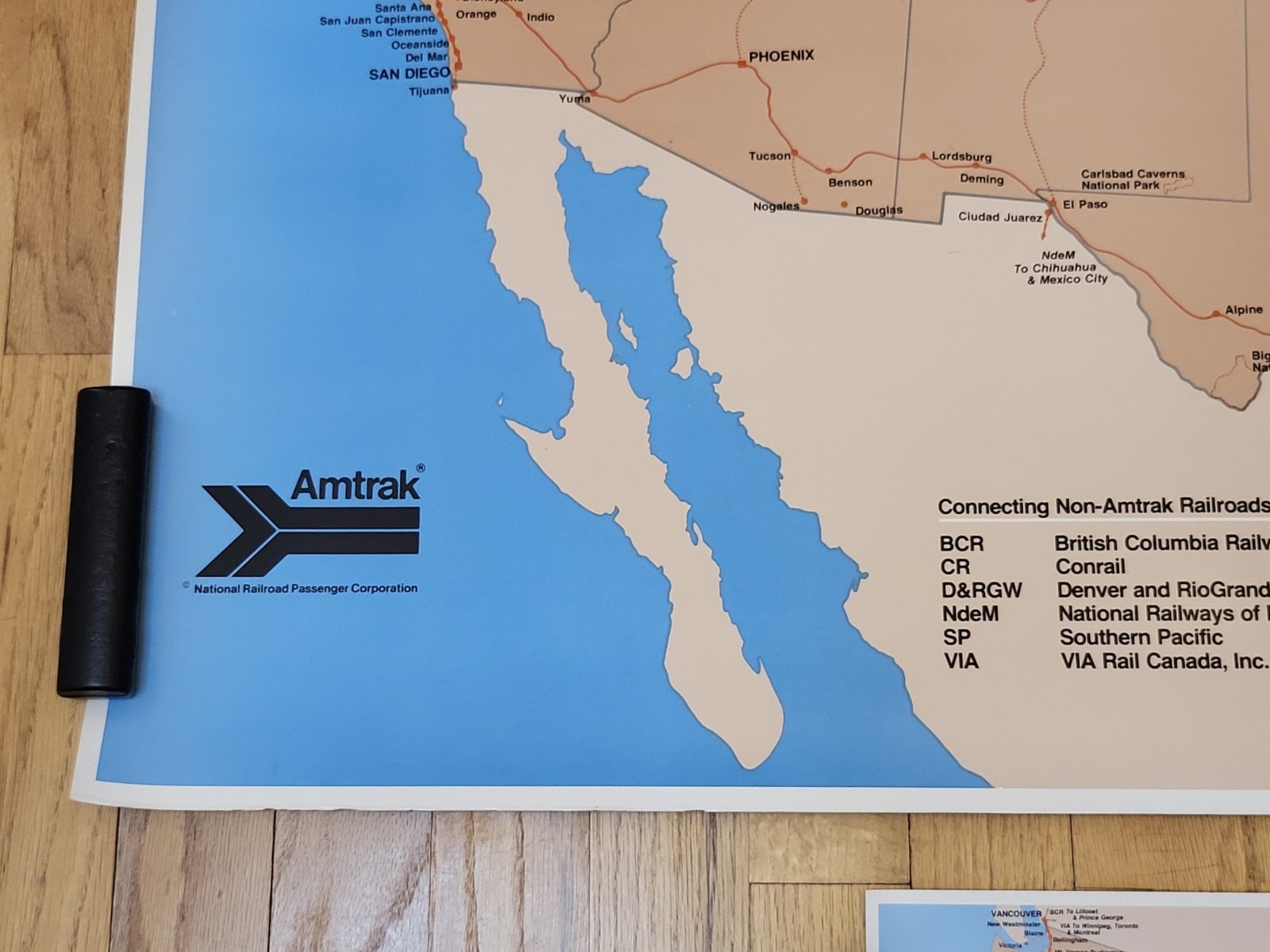 X2 Amtrak’s Nationwide Rail Passenger System 1980 Map Posters Railroad Train…
