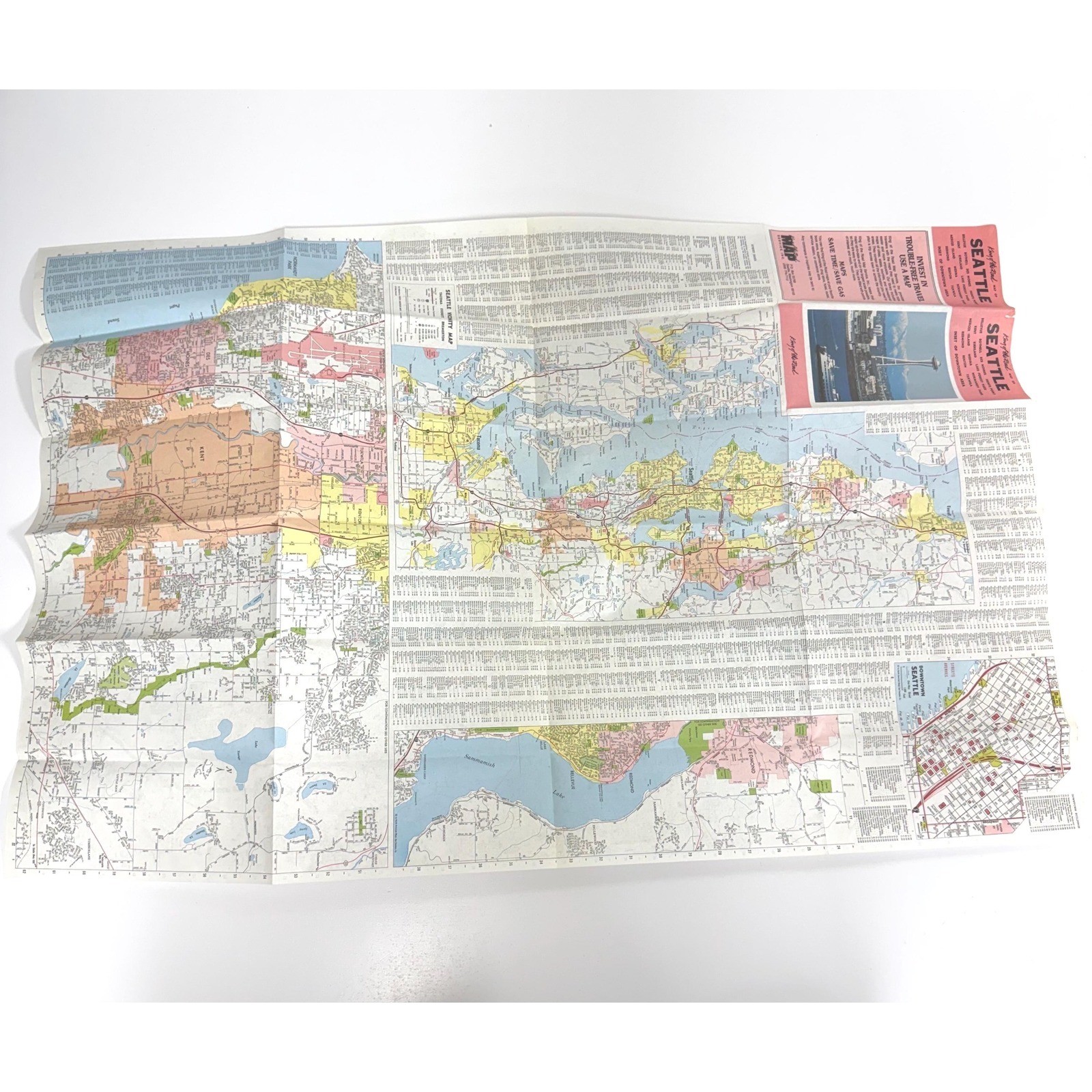 Vtg Road Maps Set of PNW paper ephemera for display, scrapbooking, crafting, etc