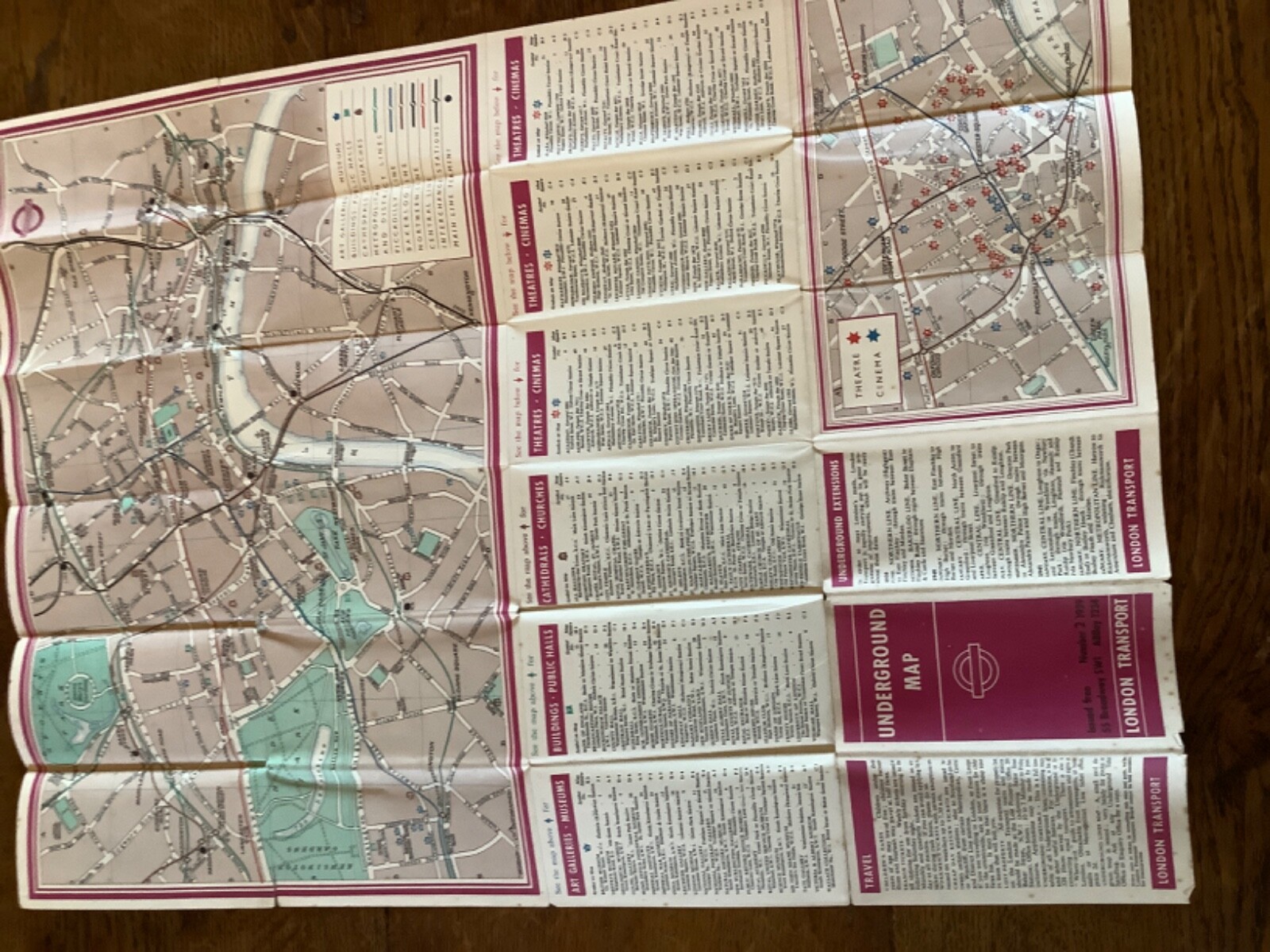 London Underground Map No 2, 1939 (24ins x 17.5ins)