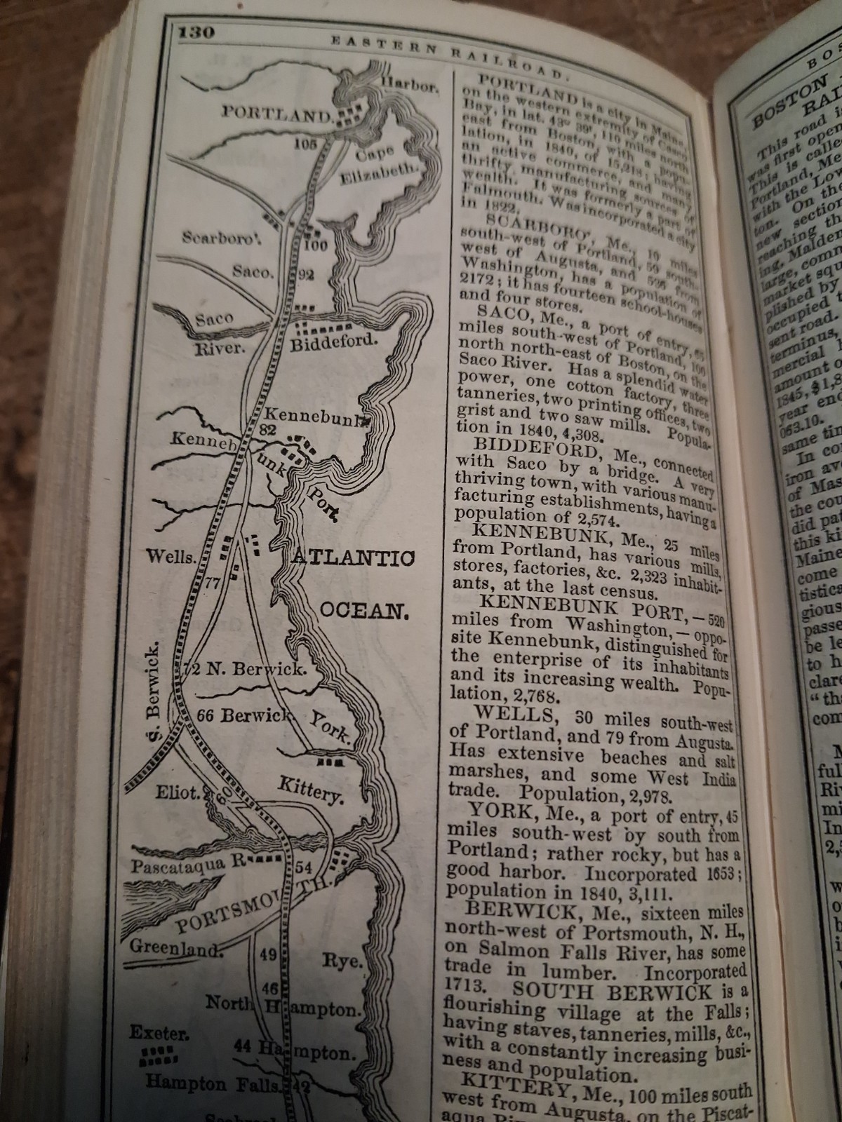 1847 Boston Almanac Many Railroad maps