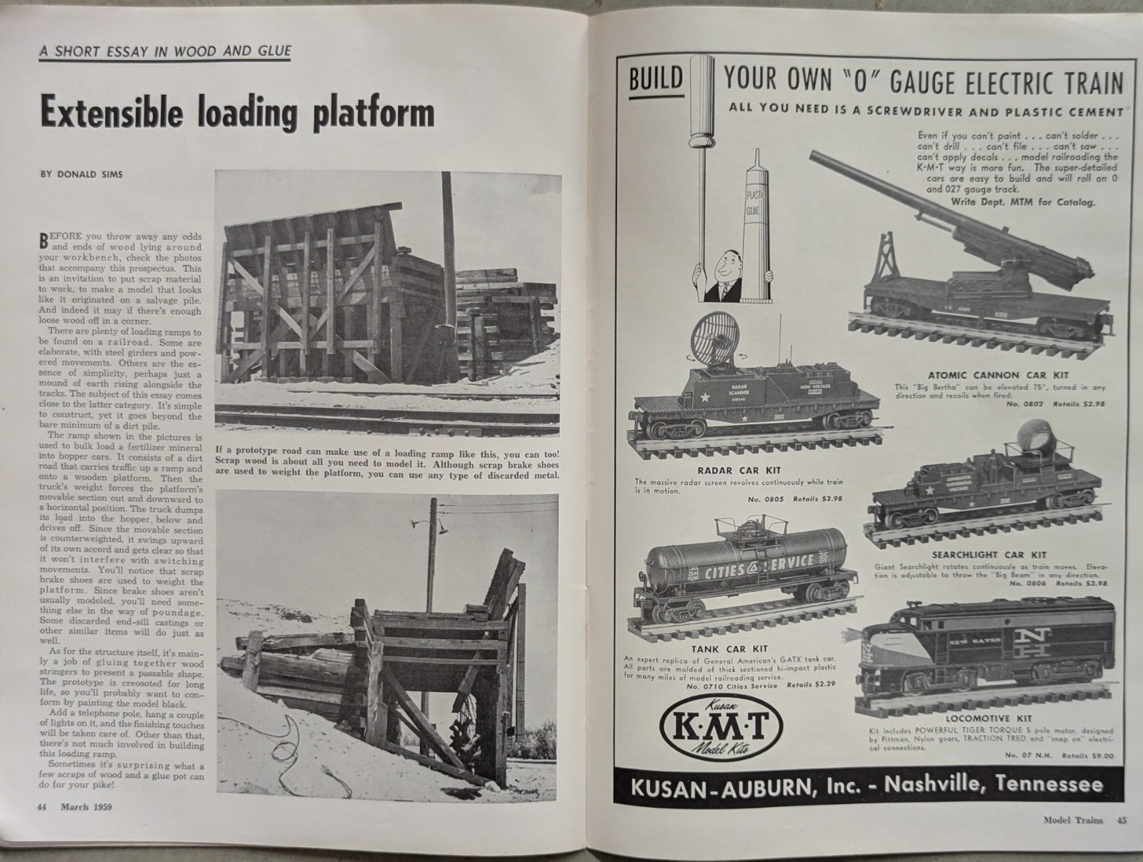 ***VINTAGE 1959 MODEL TRAINS RAILROADING MADE EASY MAGAZINE***