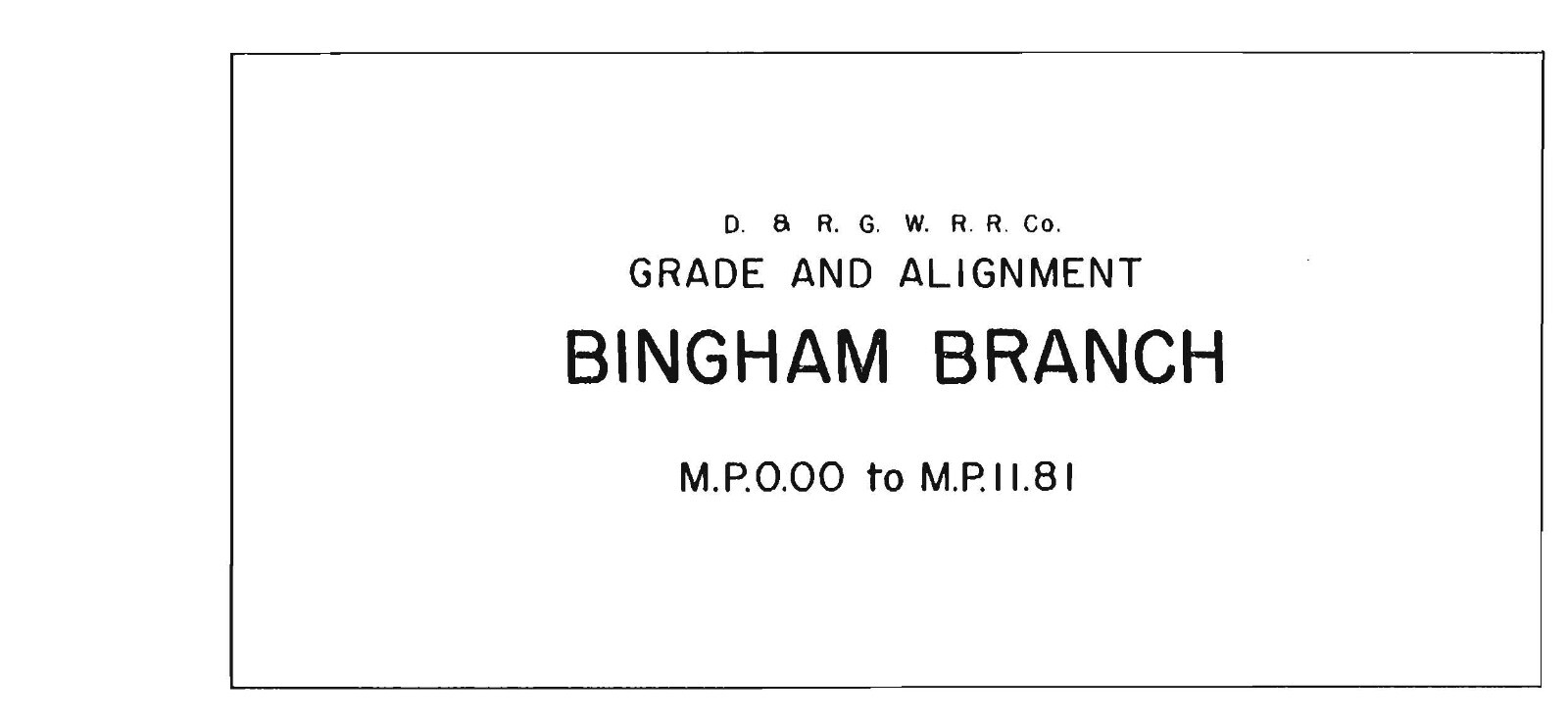 Denver & Rio Grande Western Utah Branches Grade & Alignment PDF Pages on DVD