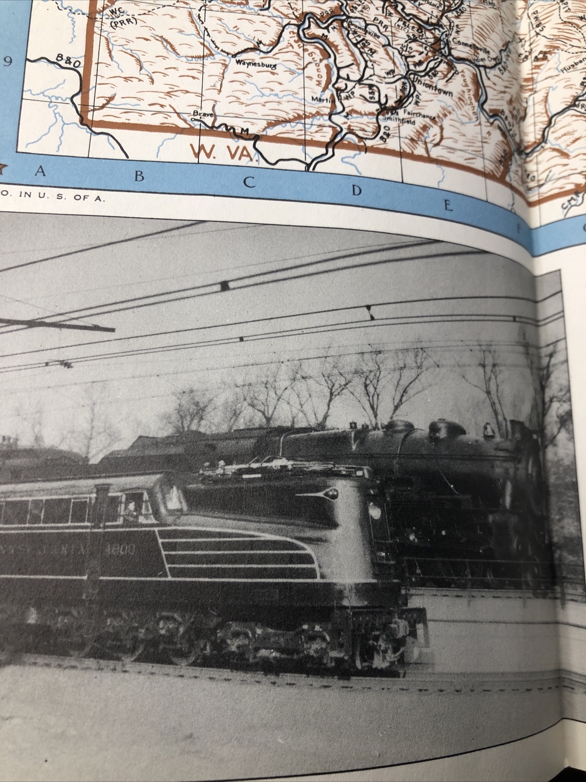 1944 Map of the Railroads of Pennsylvania #6