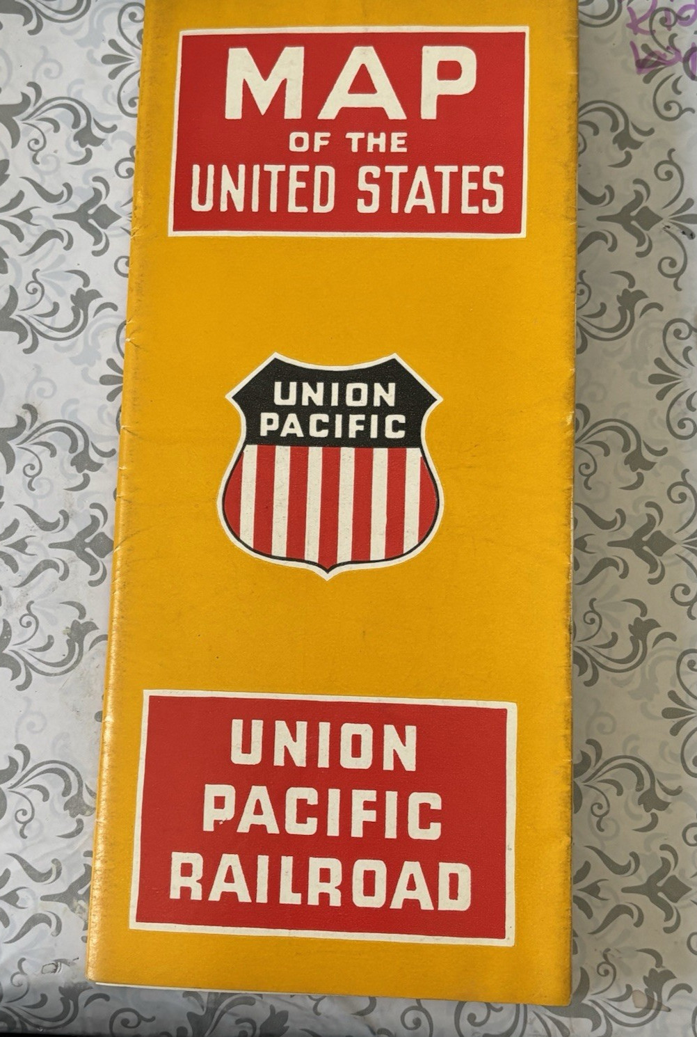 1949 UNION PACIFIC RAILROAD United States System Map Connections with Photos