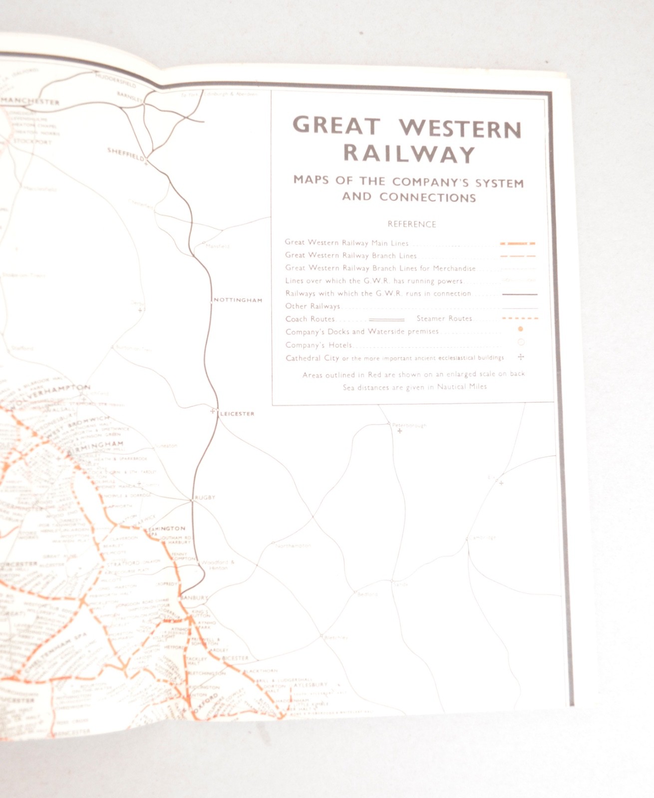 Railway Map GWR / BR Western Region George Philip & Sons 1950s
