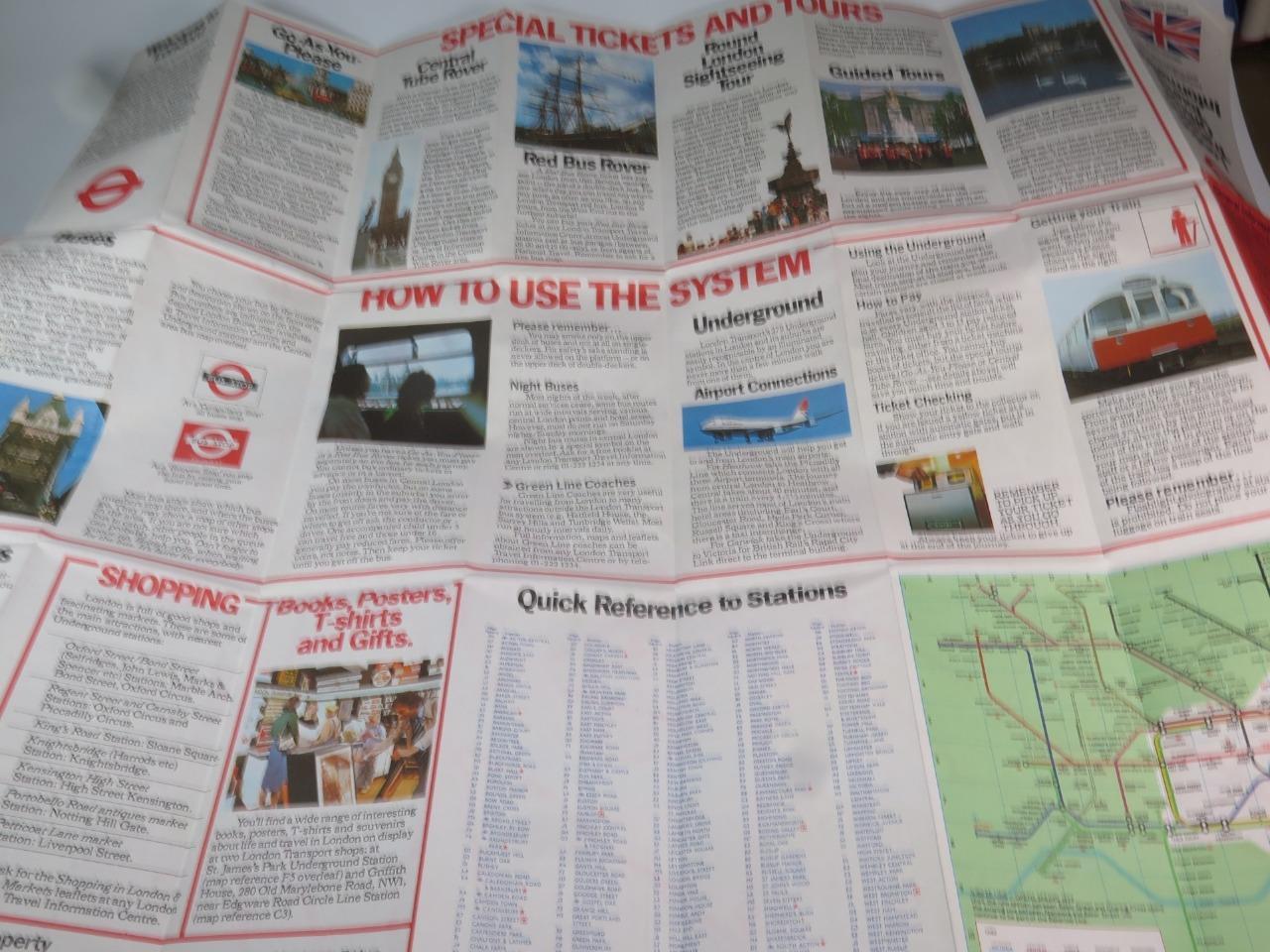 VINTAGE TRANSPORT EPHEMERA London Transport Official Tourist Information 1979