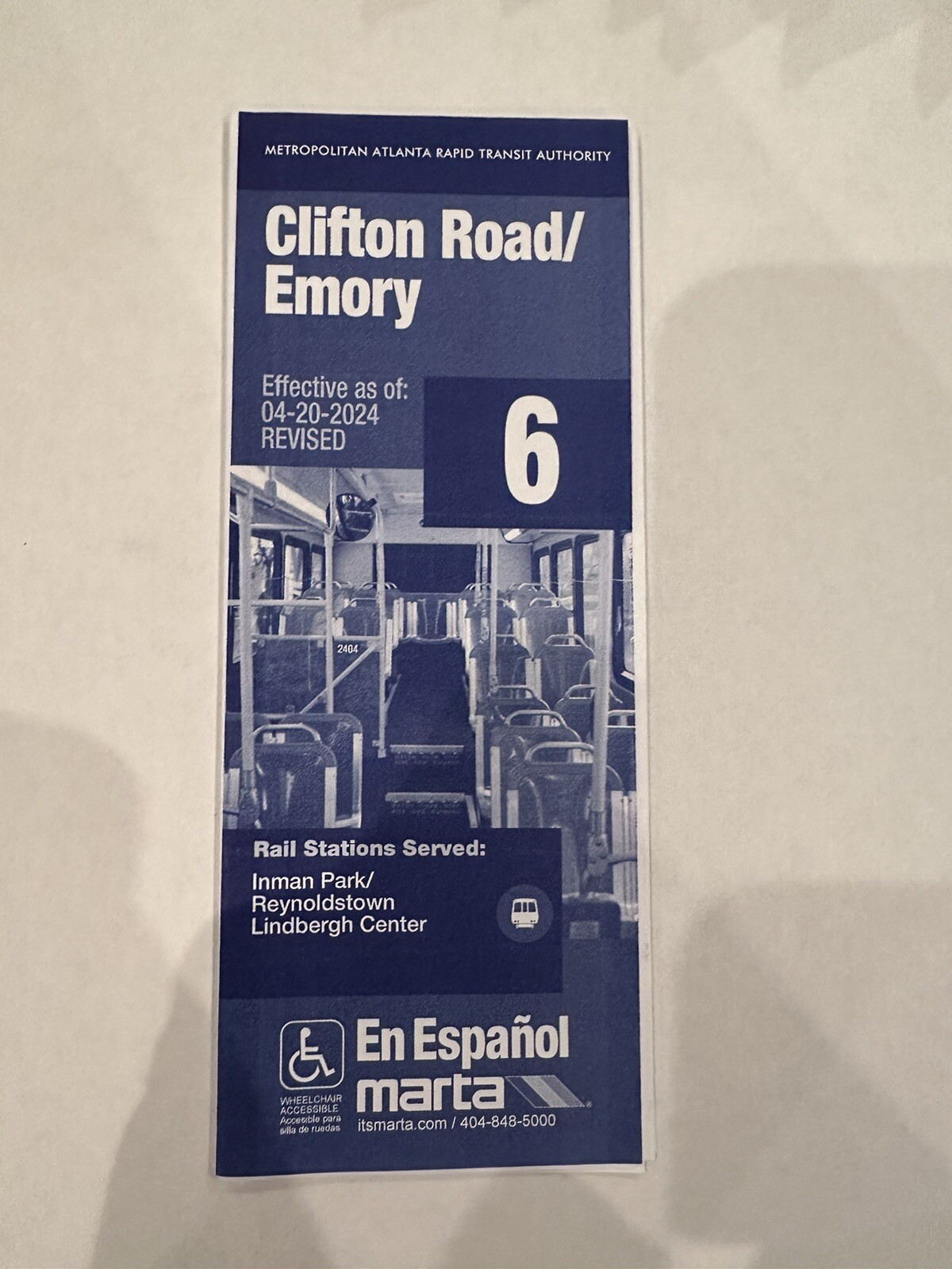 MARTA Bus Route 6 Map – Clifton Road / Emory Schedule