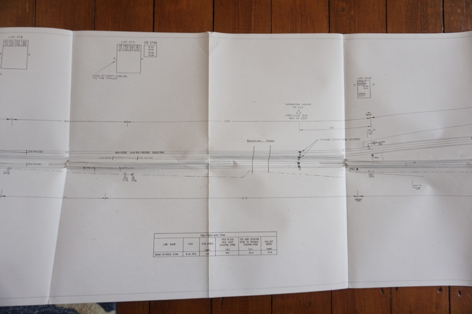 1984 Three Bridges Selhurst British Rail Railway Track Plan Map Southern Region