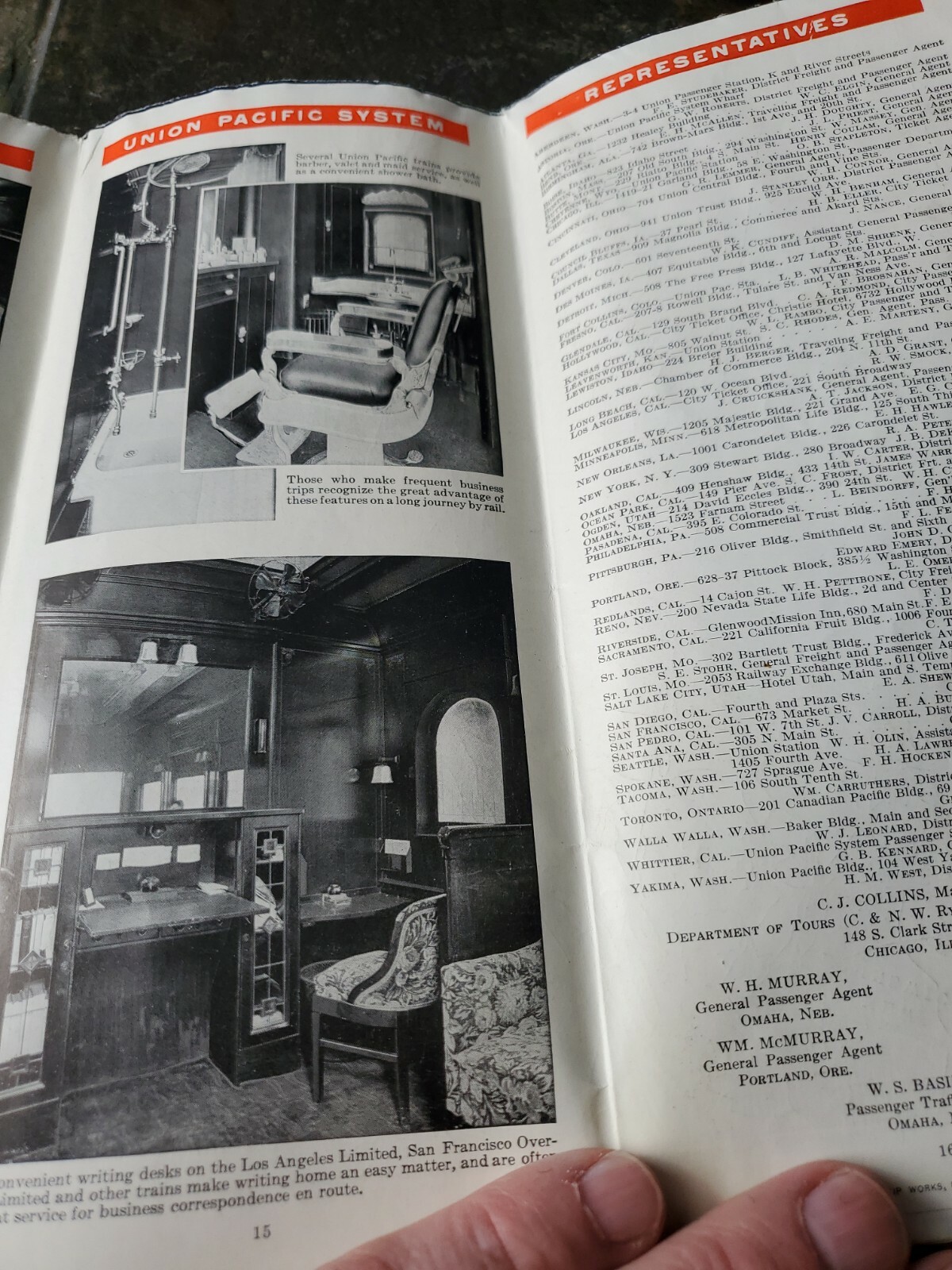 1931 Union Pacific Railroad / Train Map and Brochure