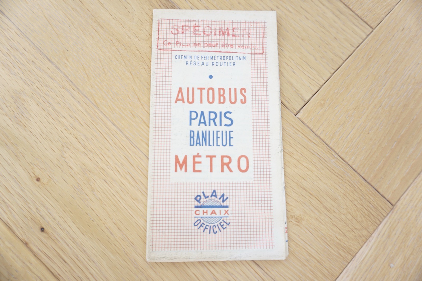 c1950s Paris Autobus Metro Map Bus Railway Map France