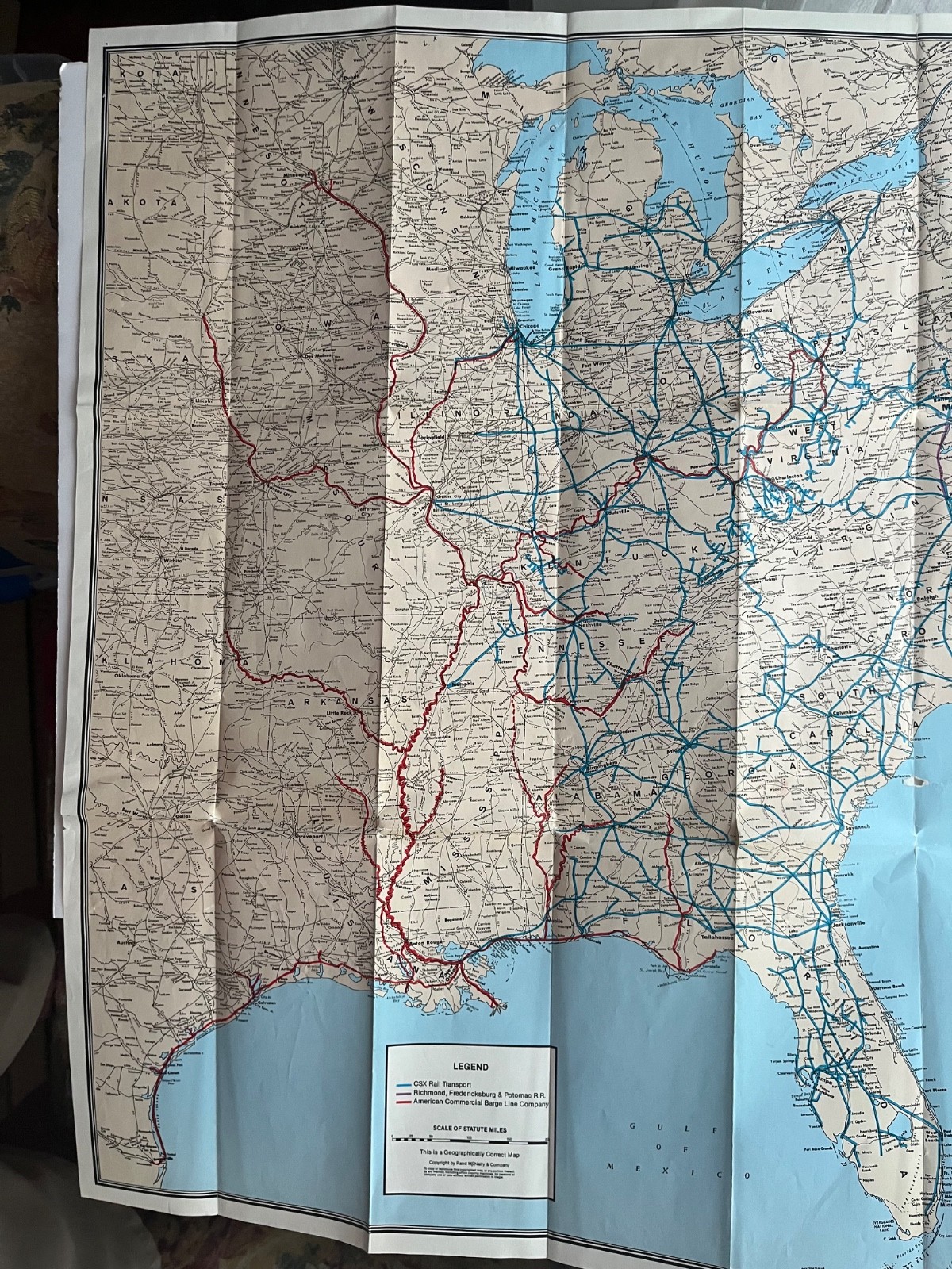 Two CSX foldable system maps.