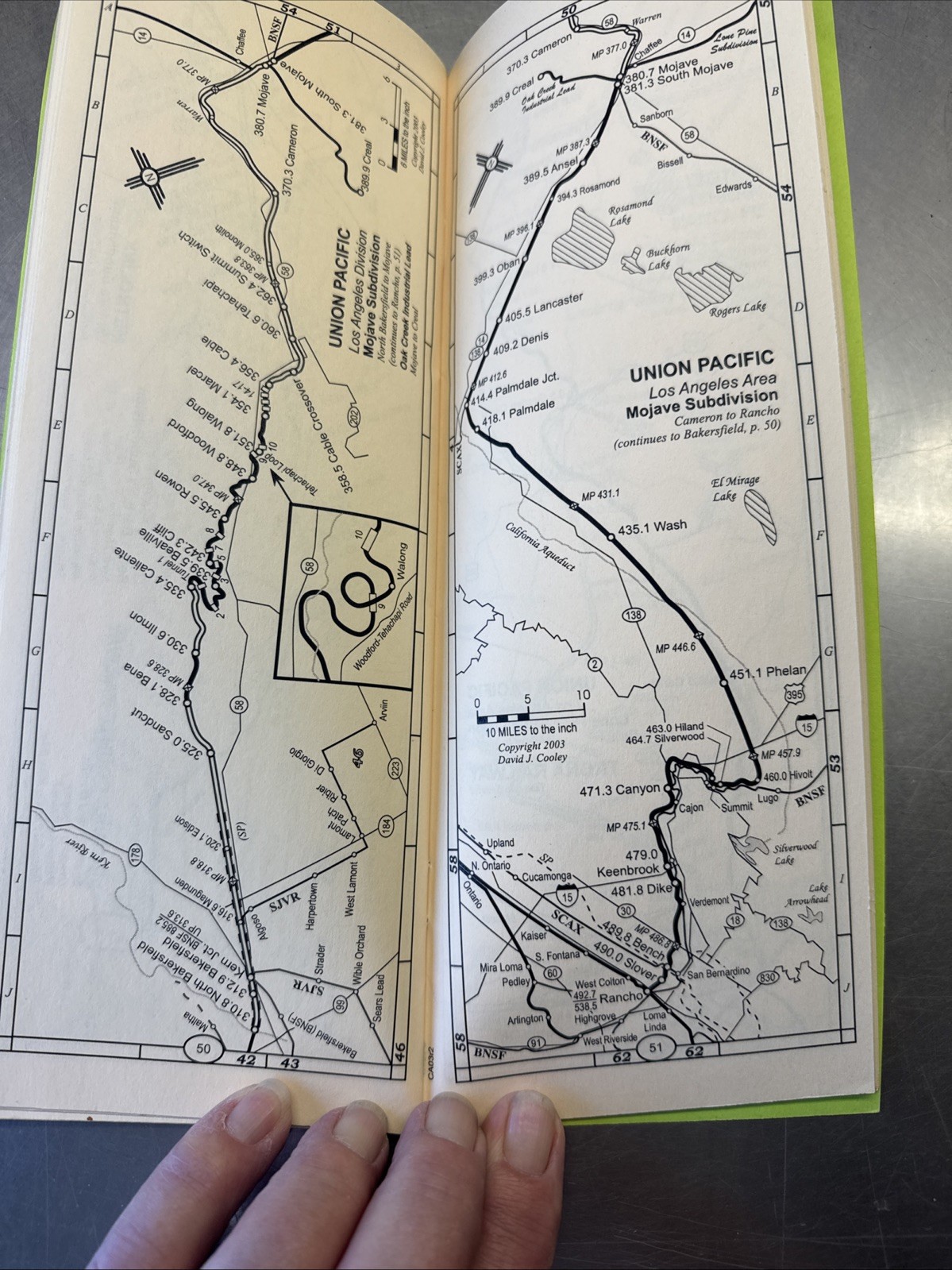 2005 California Railroad Map Pocket Guide. All The State Including Station Index