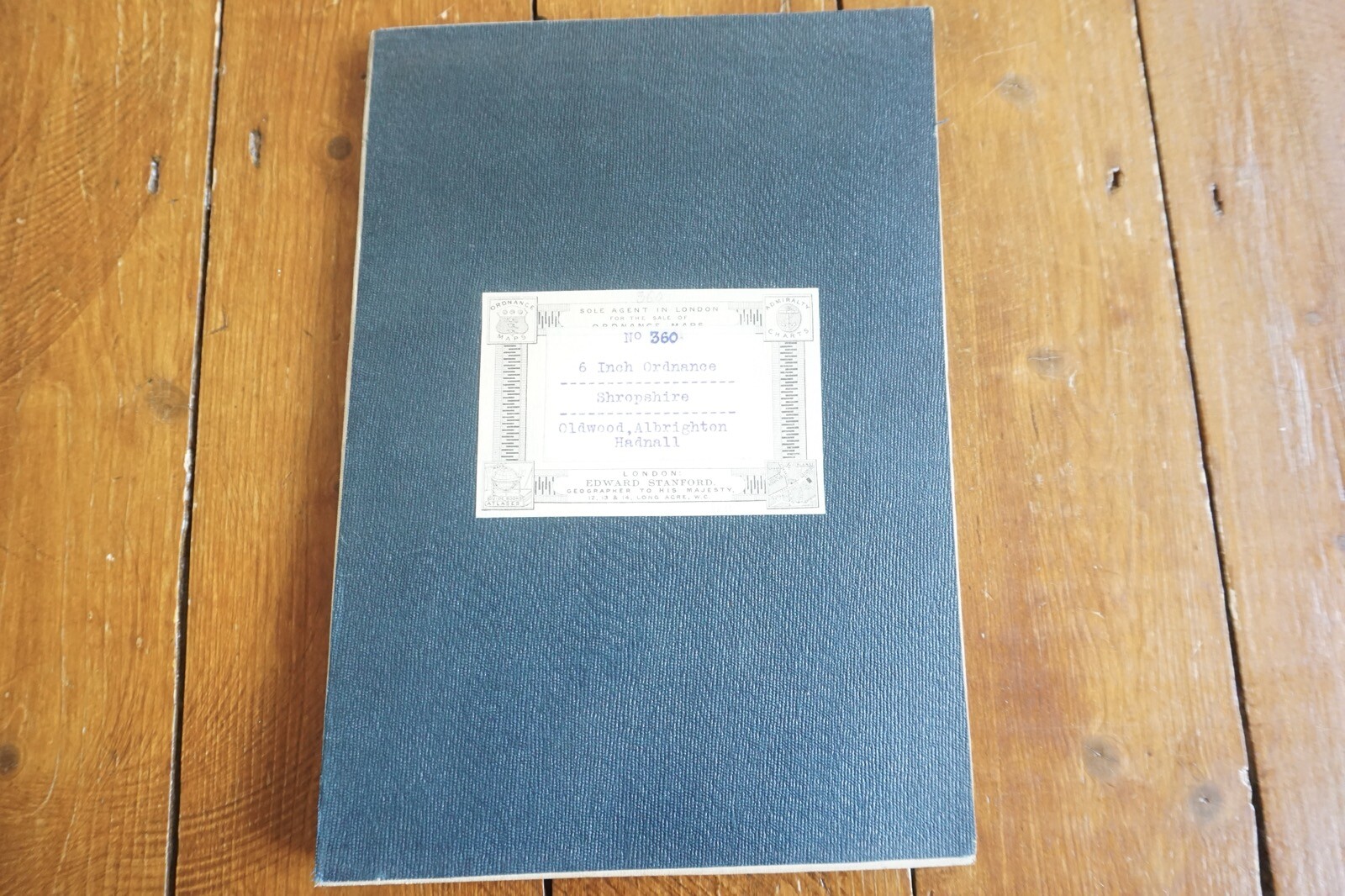 1902 Albrighton Battlefield Hadnall Shropshire Ordance Railway Linen Map