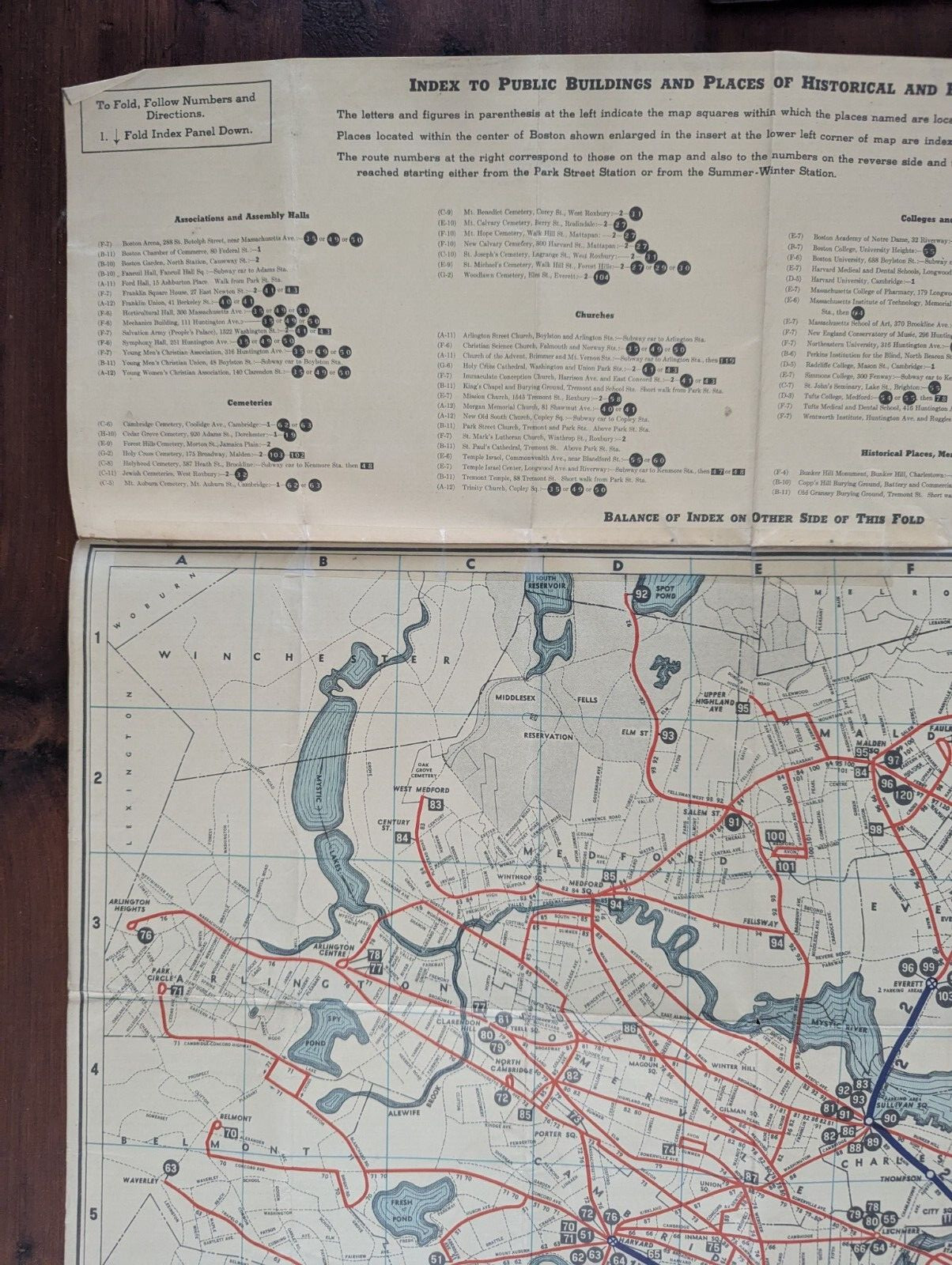 Boston Elevated Railway System Map Booklet 1936