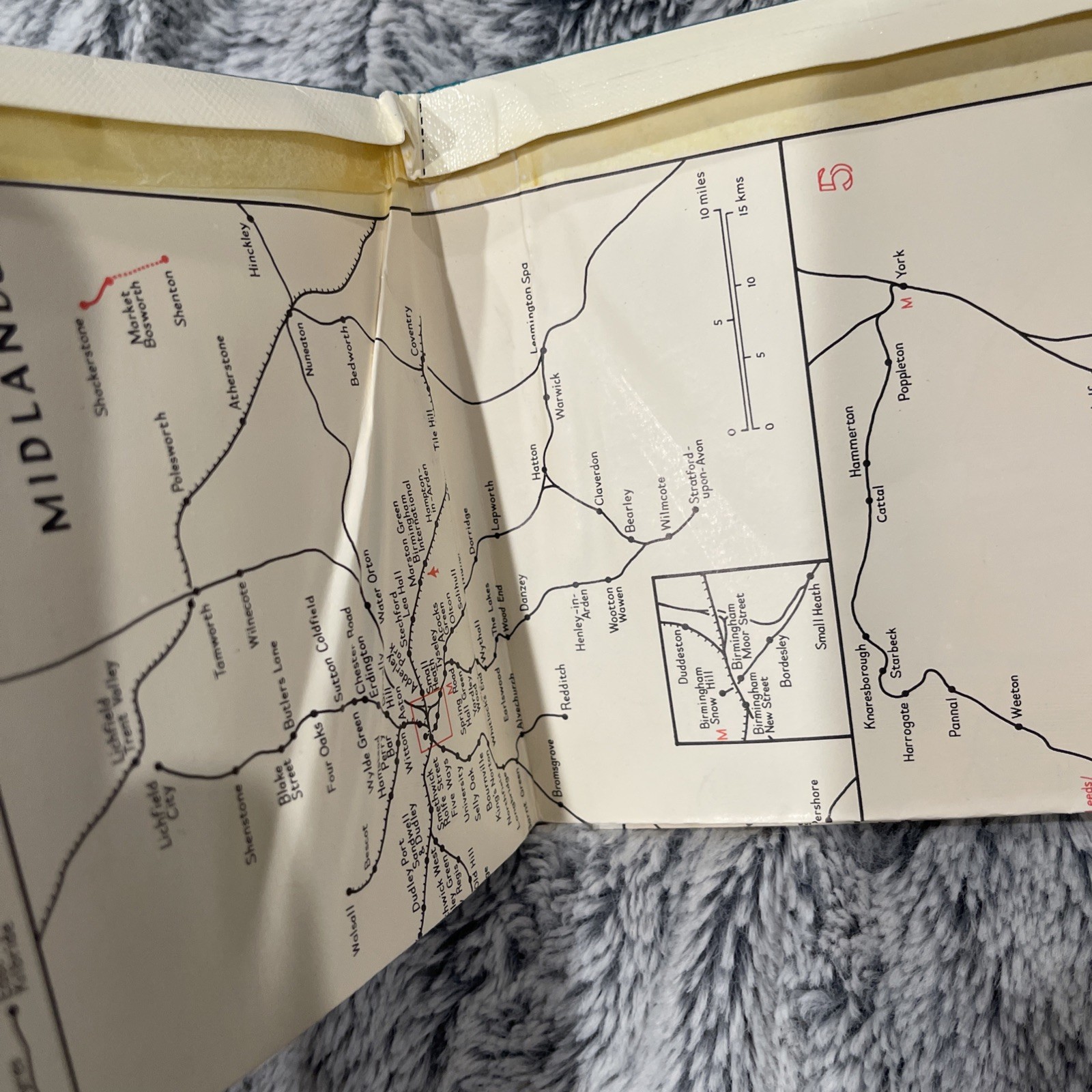 Thomas Cook Cooks Rail Railway Map of Britain And Ireland 1st Edition. 1988-1989