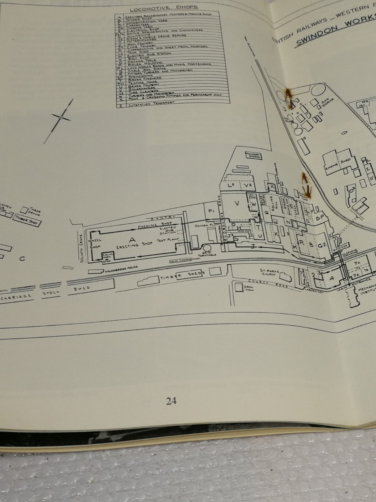 Swindon railway works western region guide book