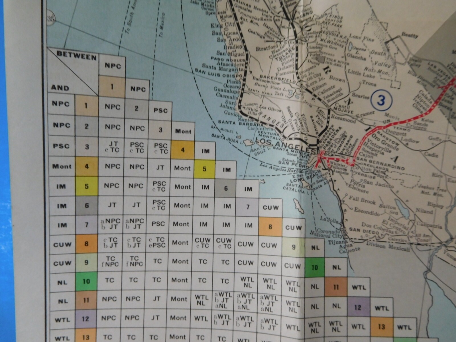 Map Union Pacific Railroad 1965 Freight Rate Territorial Map Of the United State