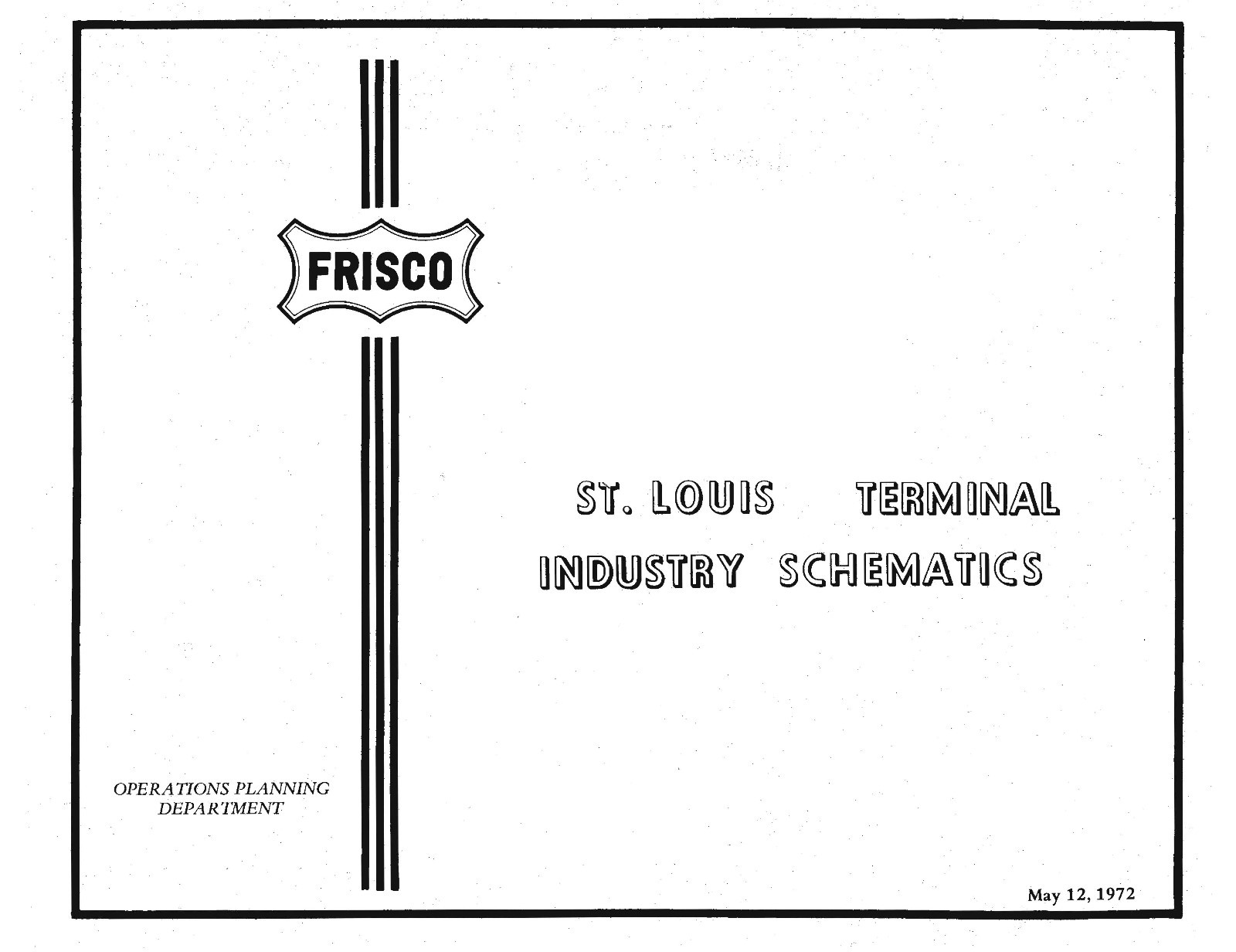 St Louis San Francisco St. Louis Industry Track Schematics Pages on DVD
