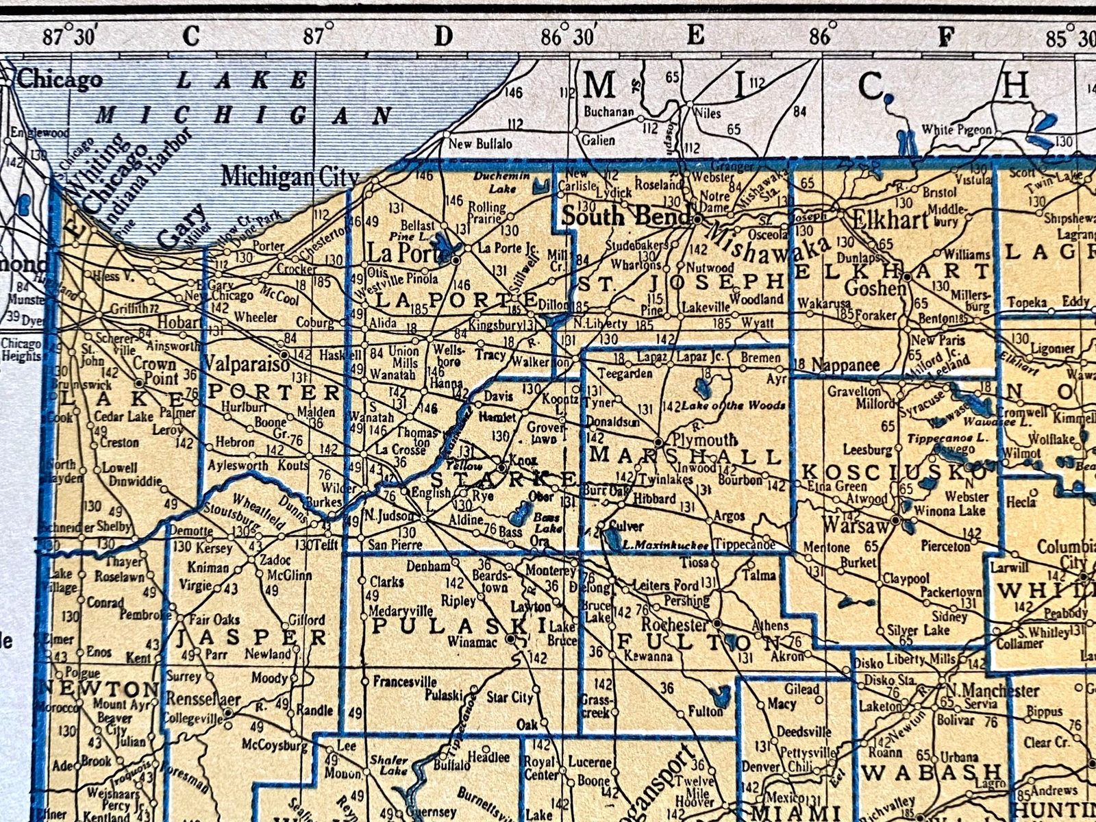 SOUTH CAROLINA & PENNSYLVANIA 1935 County & Railroad Maps. Hammond & Co. 9×12″